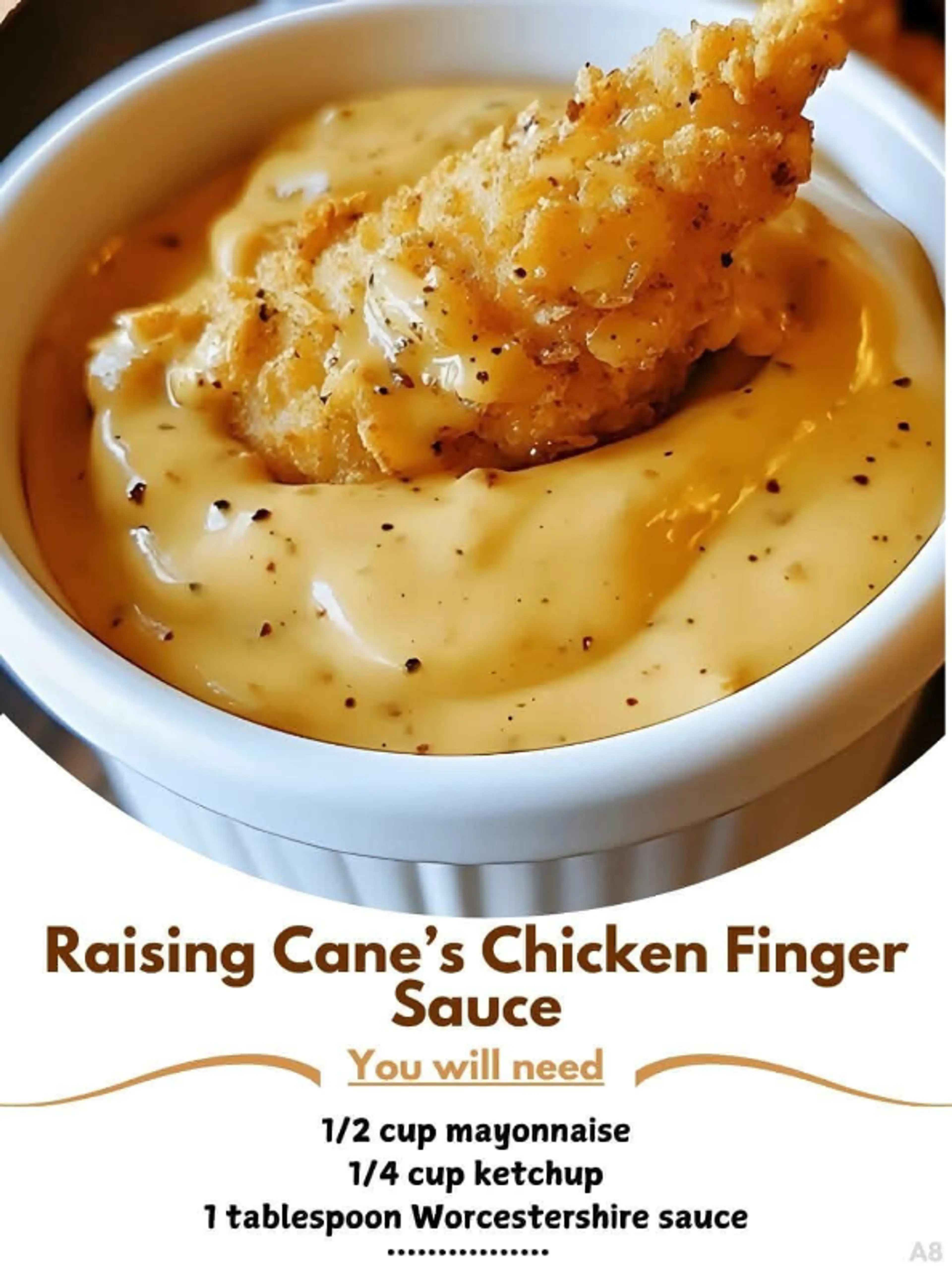 Raising Cane Chicken Finger Sauce