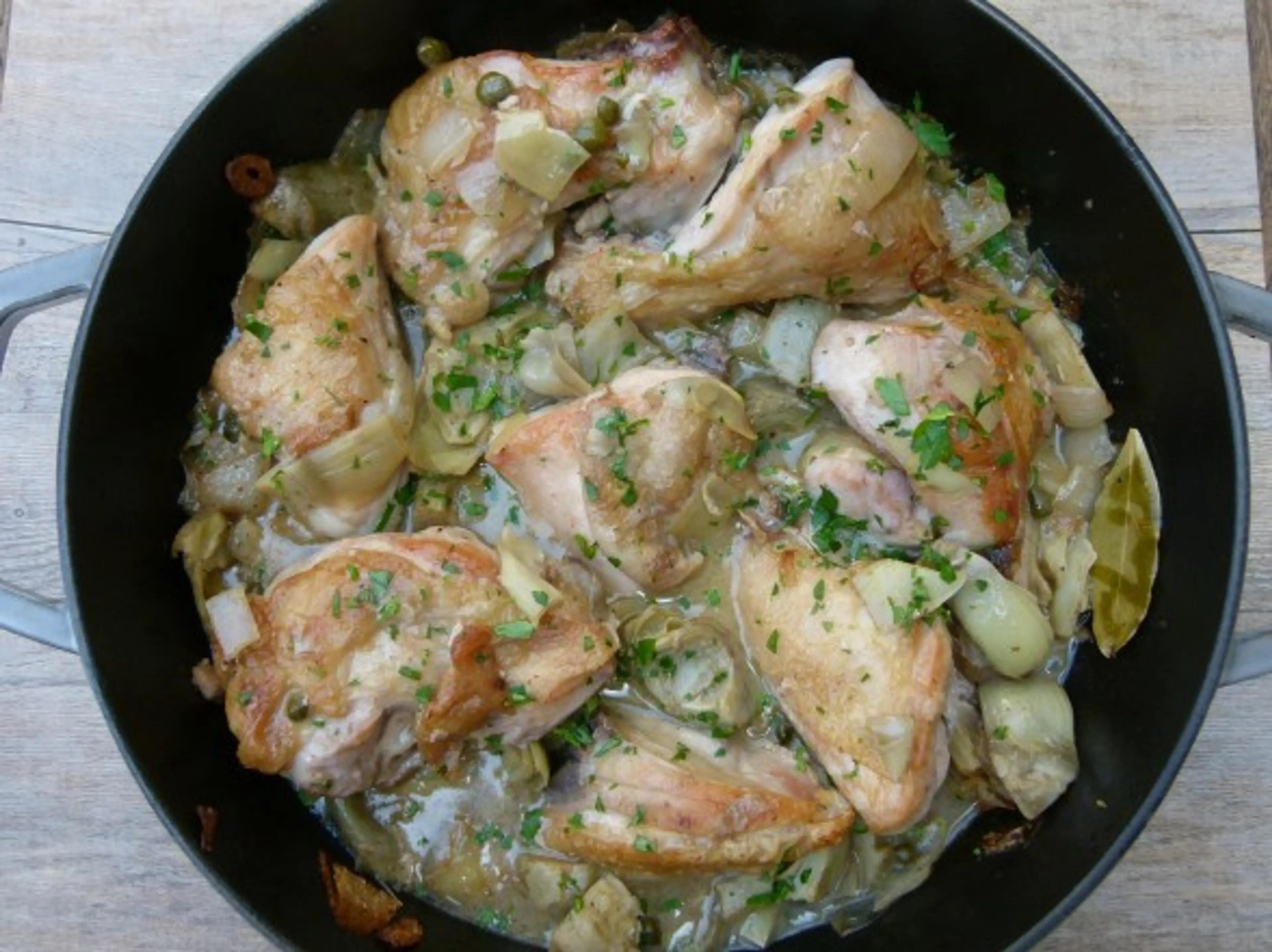Baked Chicken with Artichokes and Capers