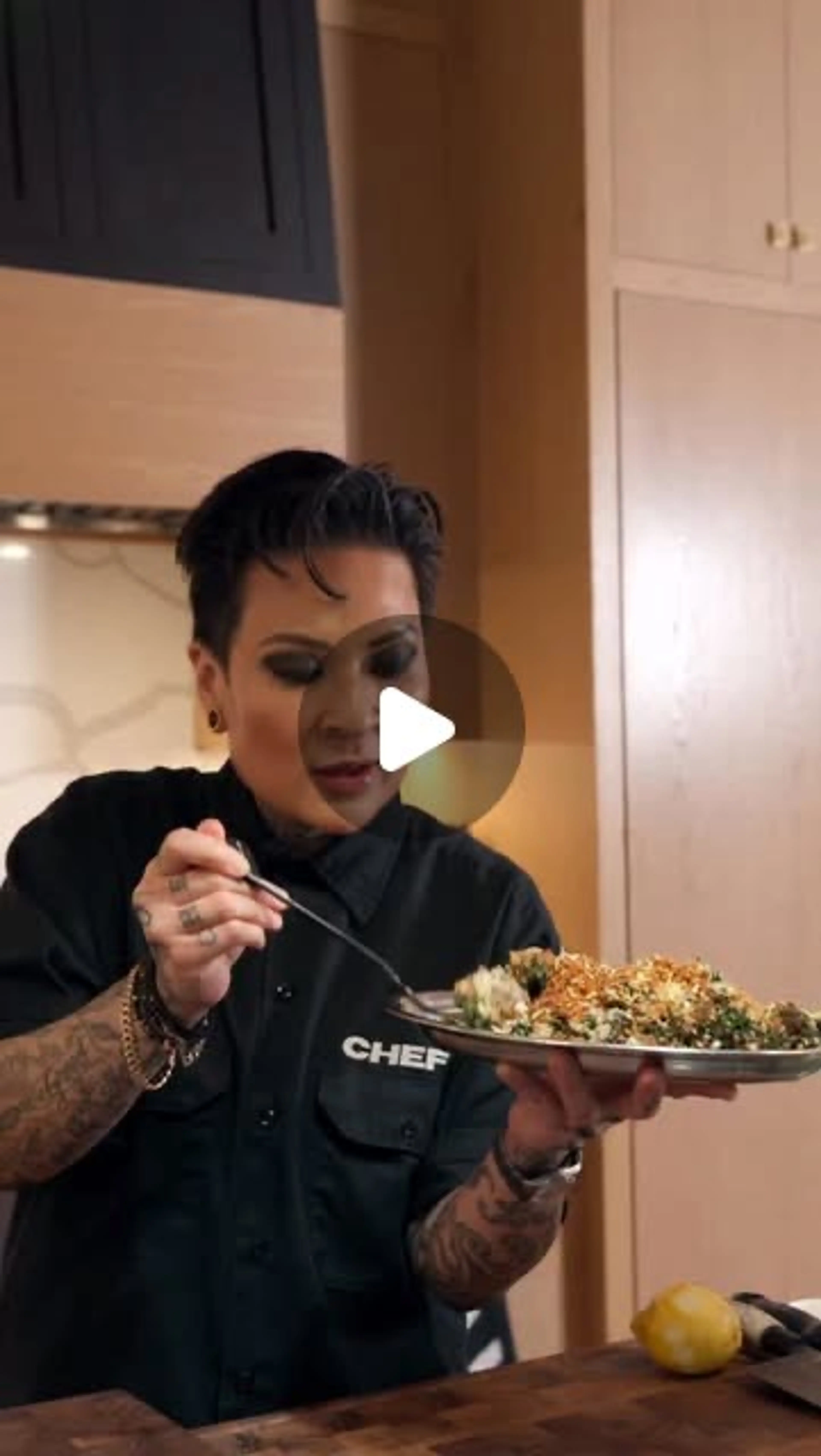 Crispy Broccoli Caesar Salad