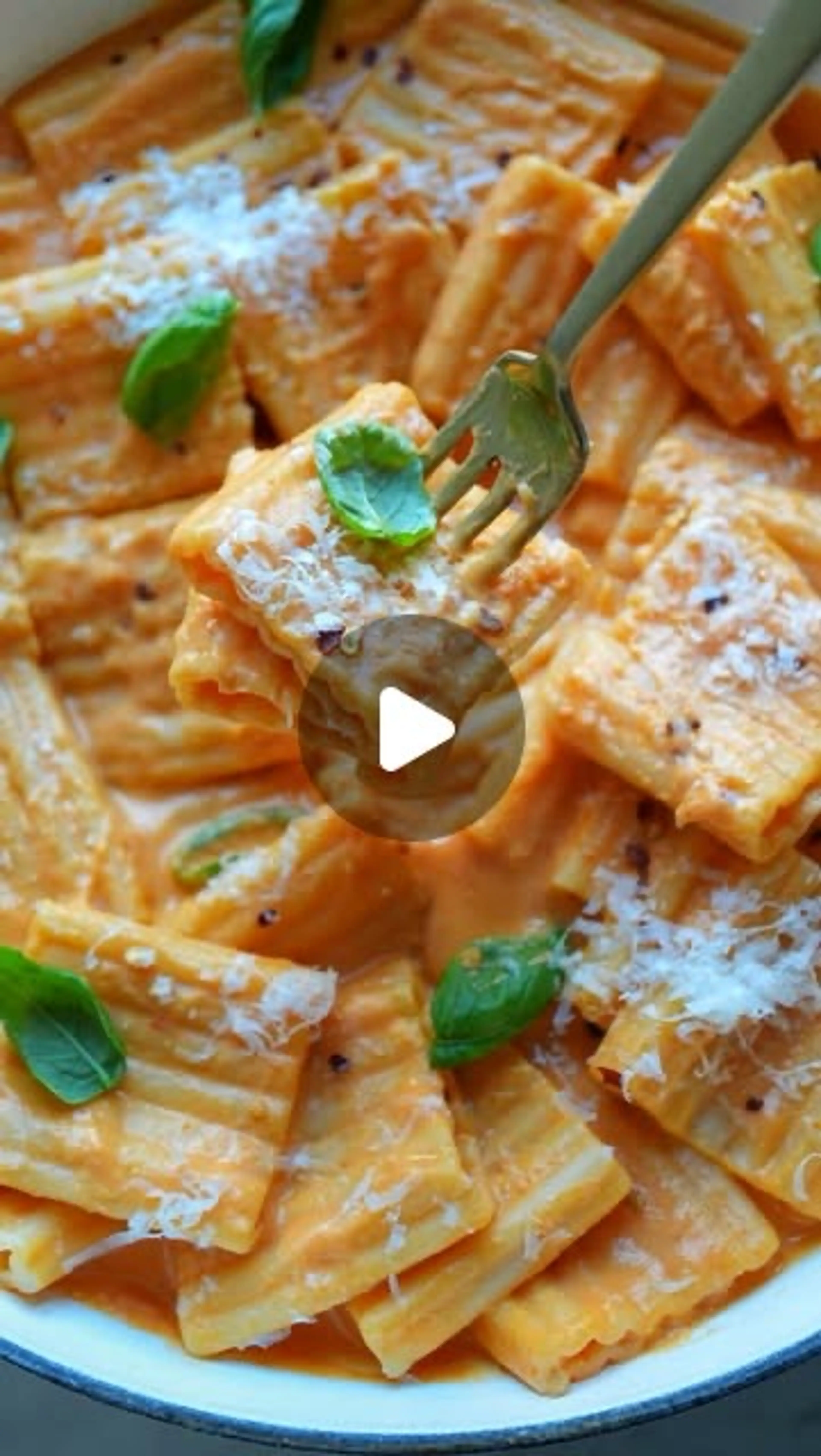 Roasted Cherry Tomato, Garlic & Whipped Ricotta Paccheri