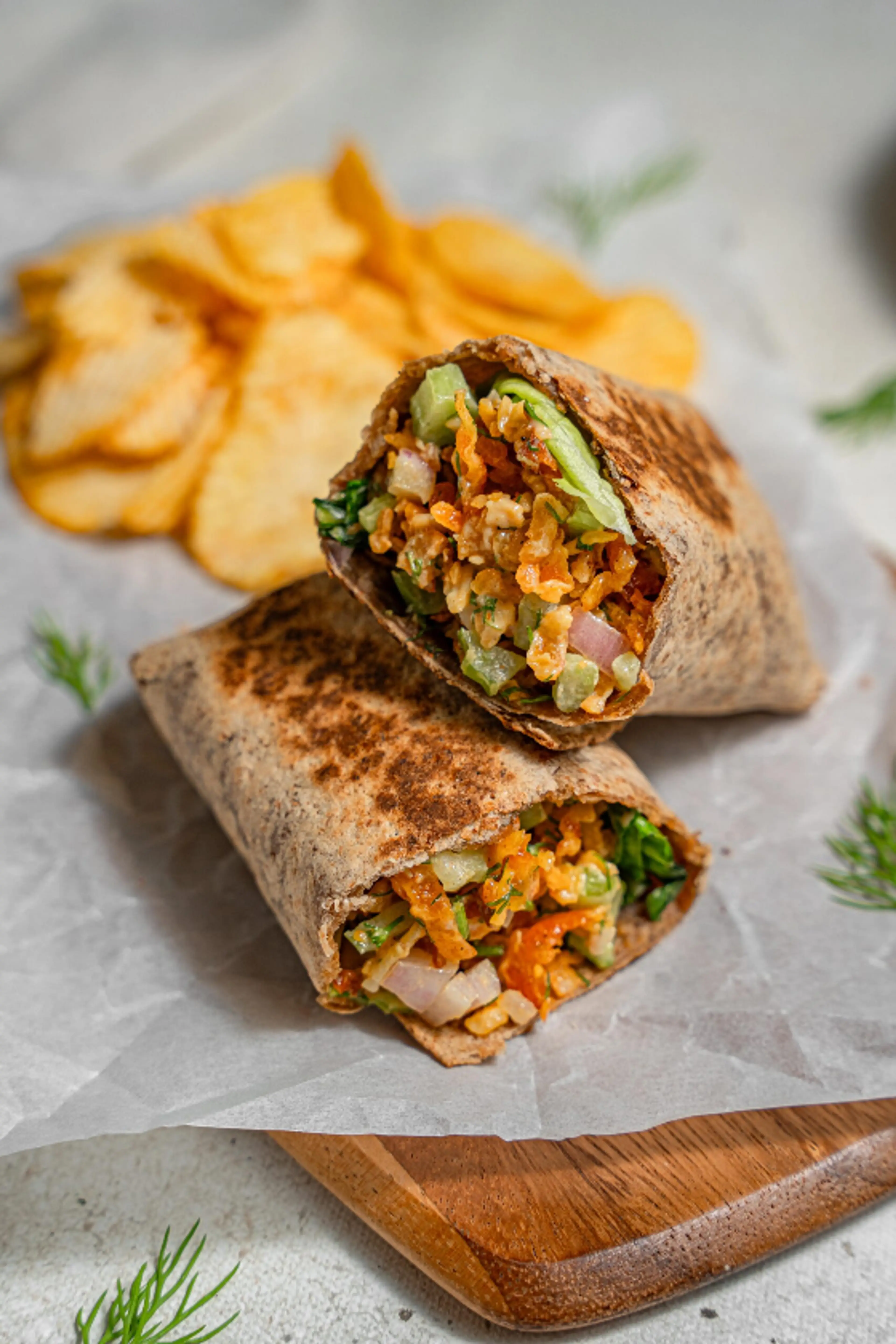 Shredded Tofu Wrap