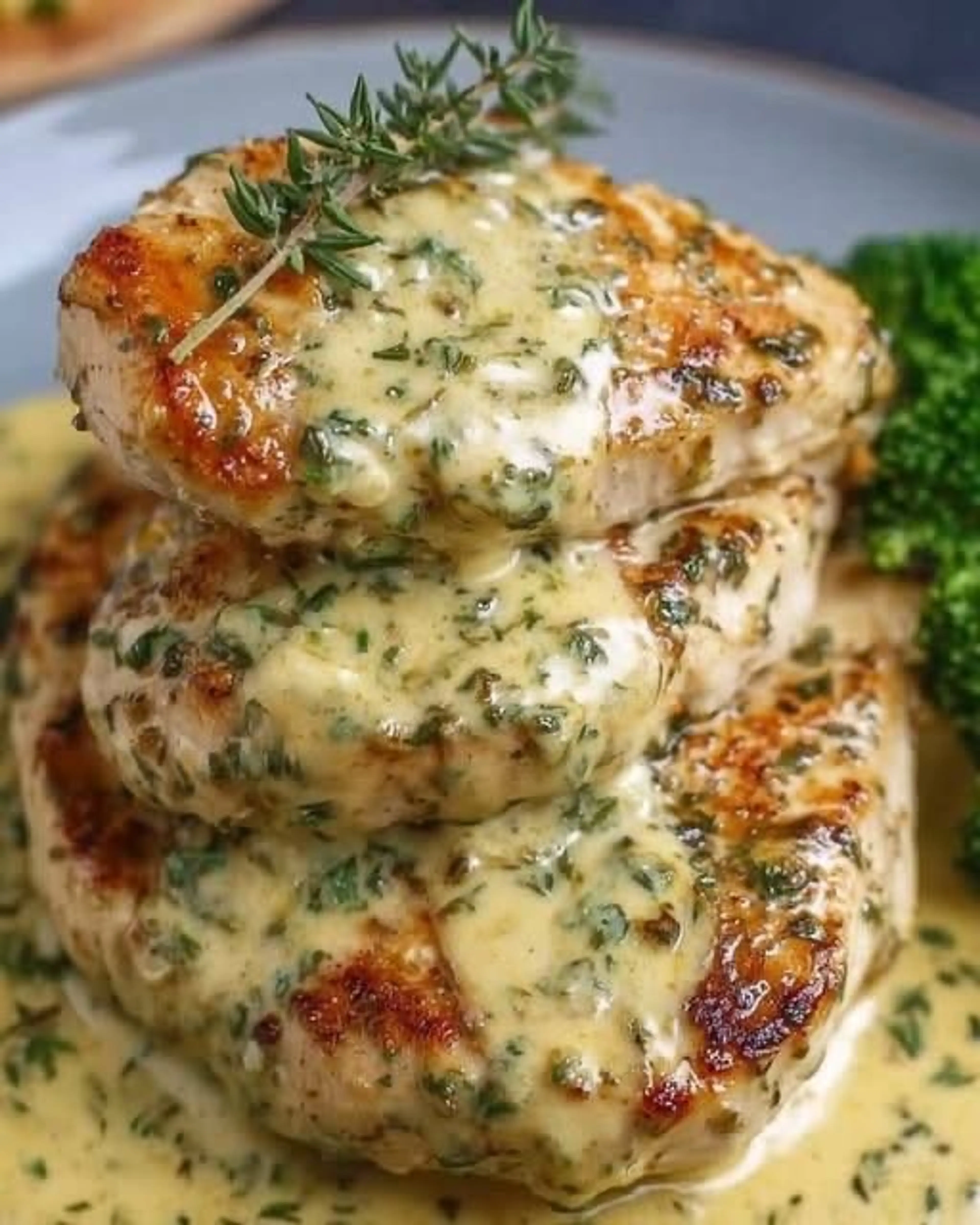 Chicken in Boursin Sauce with Garlic and Fine Herbs