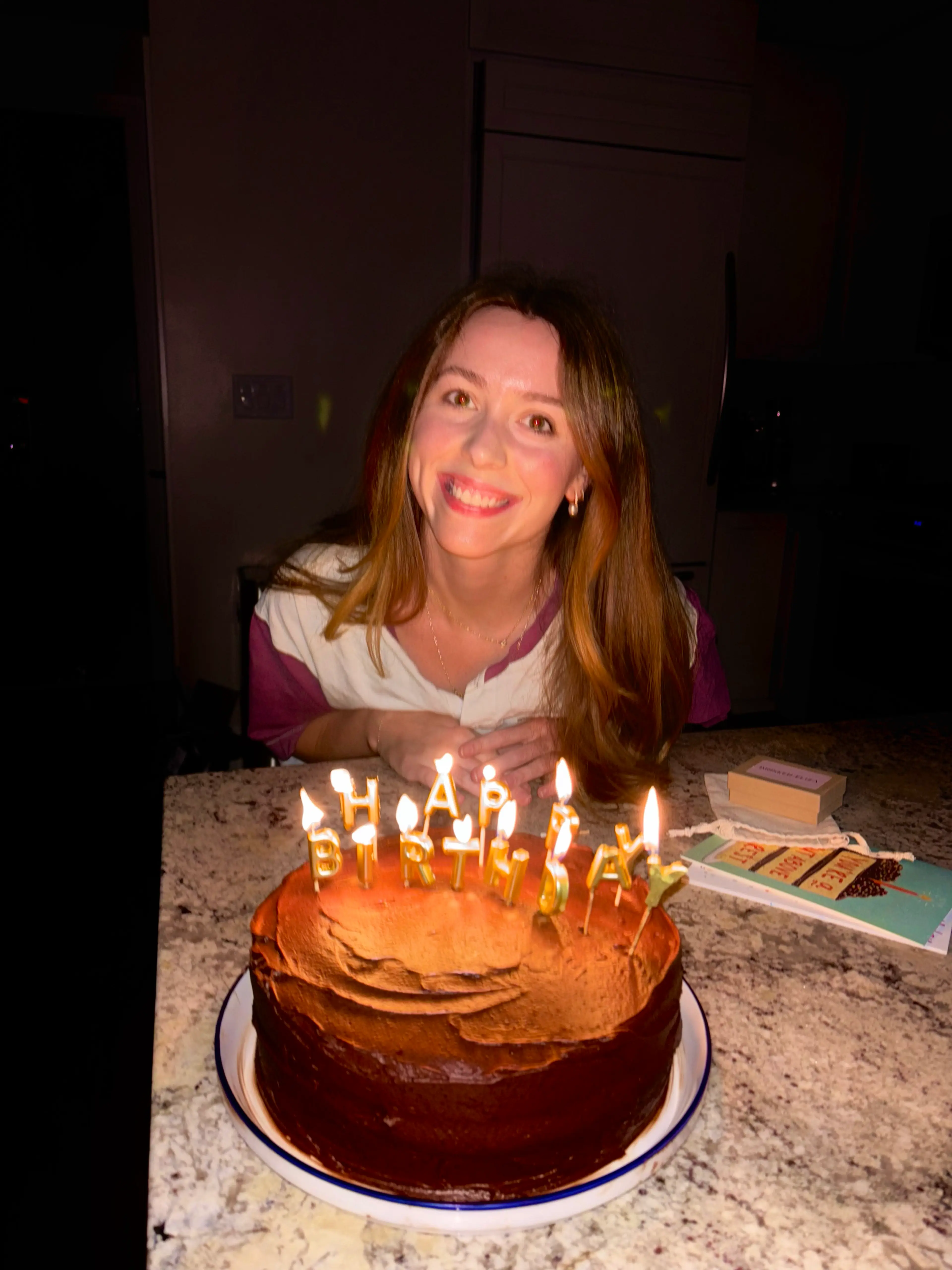 yellow cake with chocolate buttercream icing
