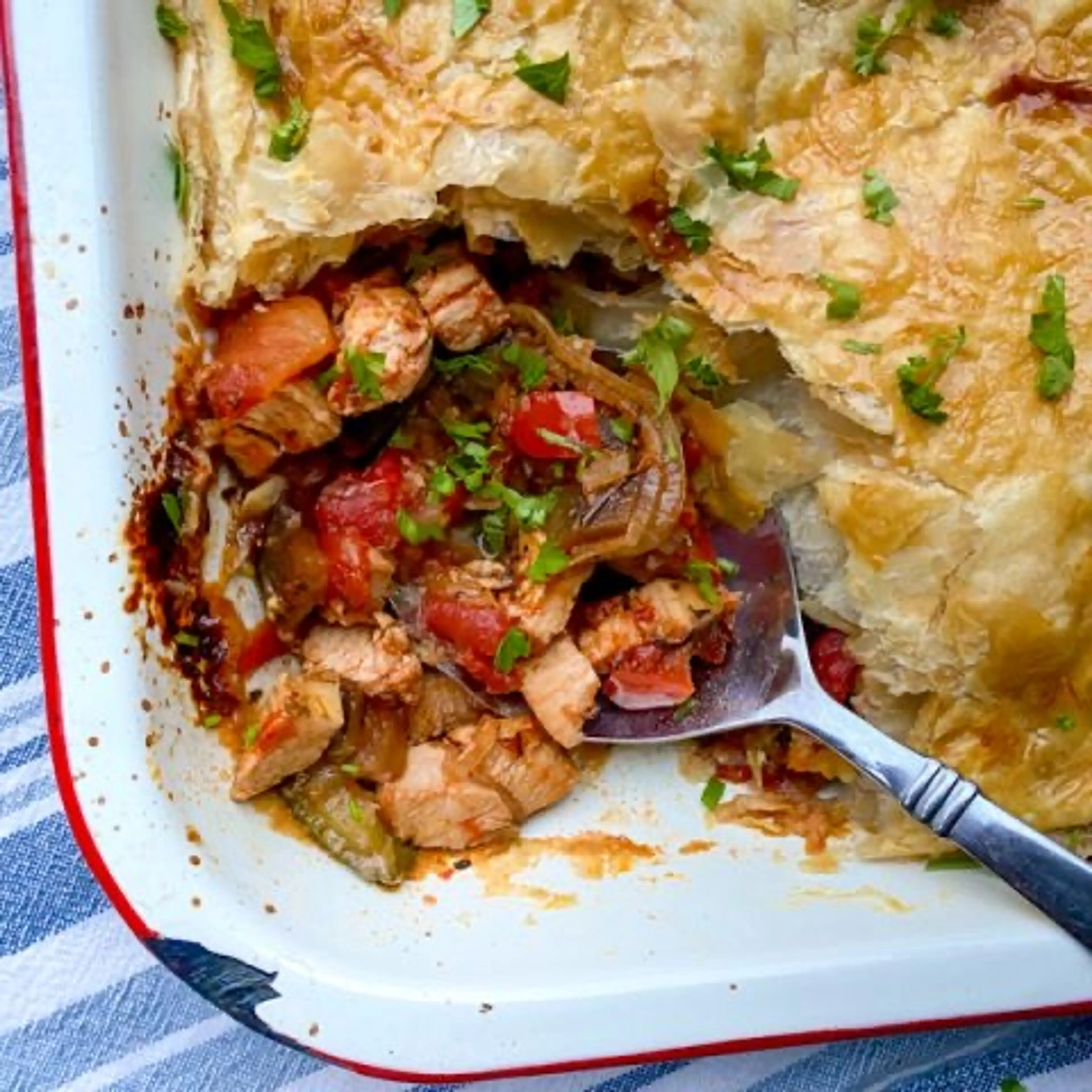 Mediterranean Chicken Pot Pie