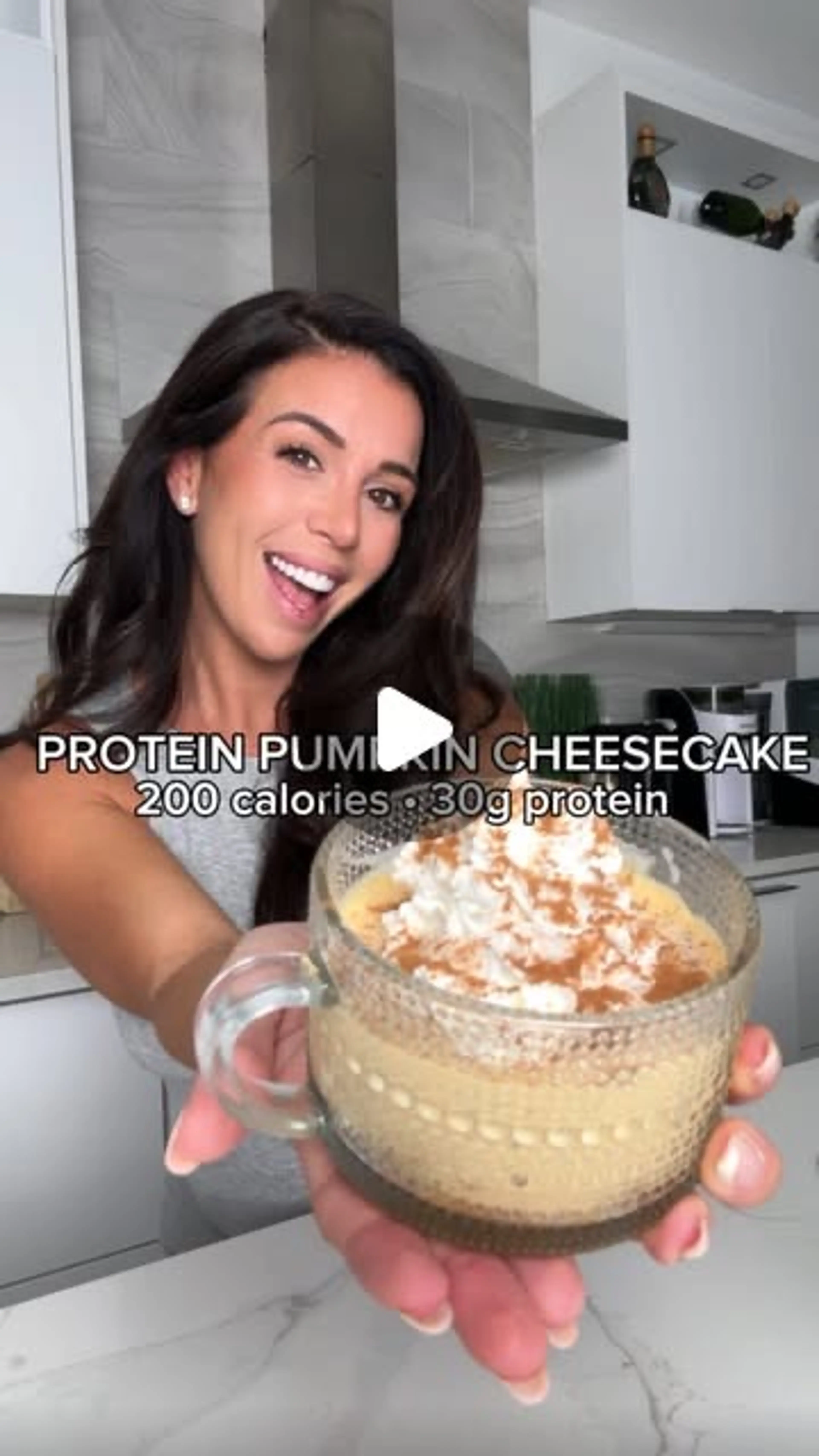 High Protein No Bake Pumpkin Cheesecake