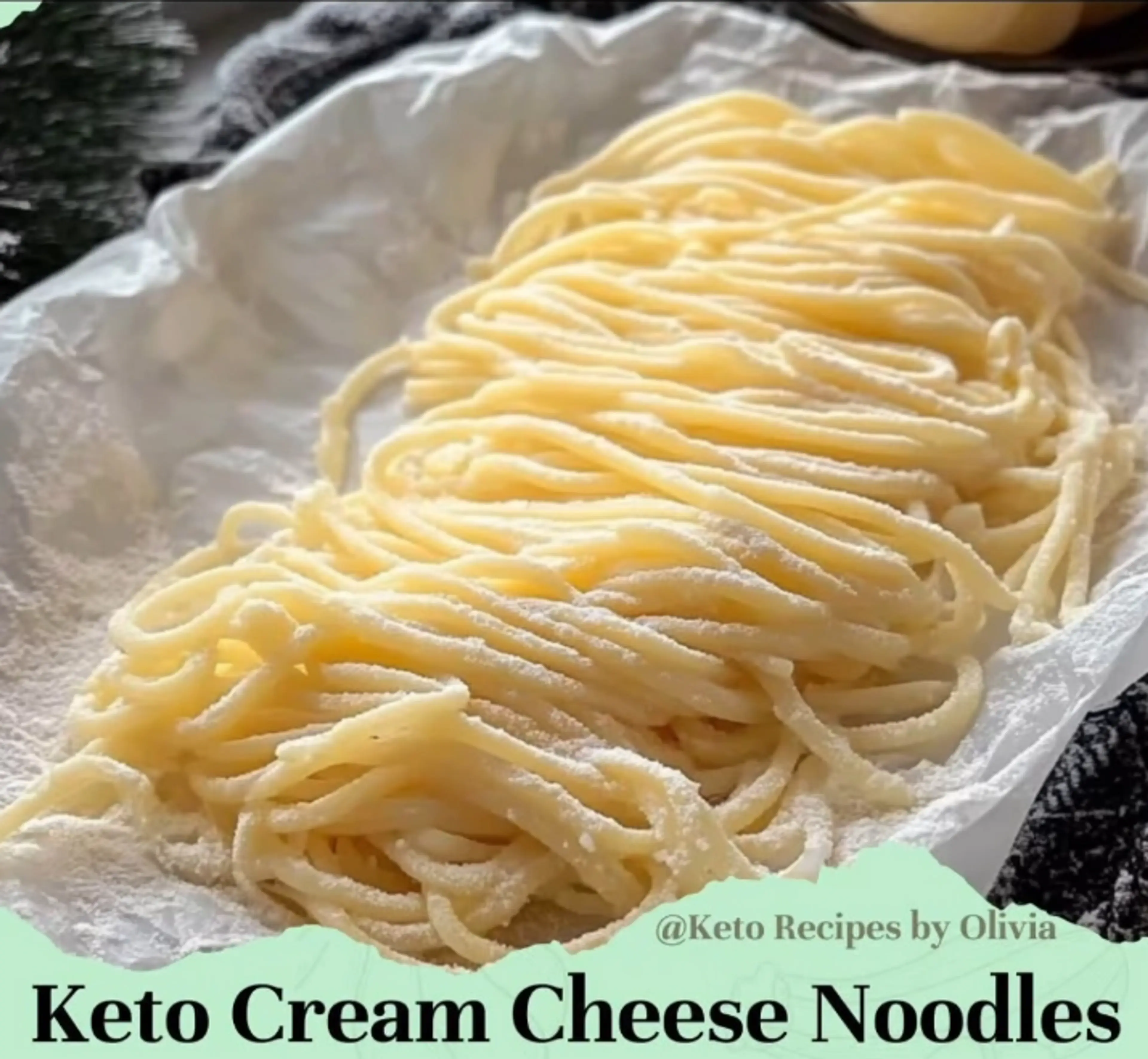 Keto Cream Cheese Noodles