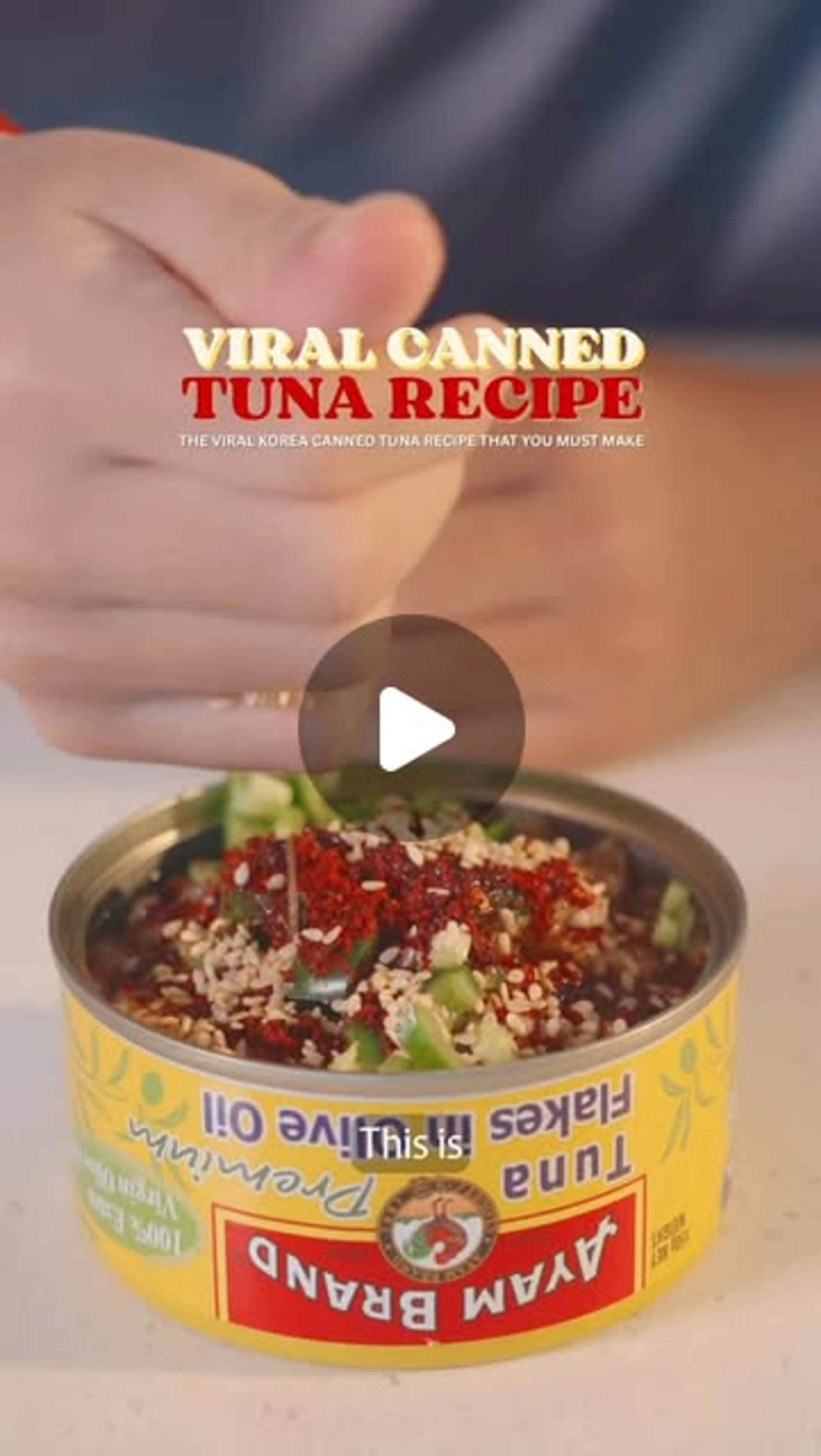 Spicy Korean Canned Tuna Rice Bowl