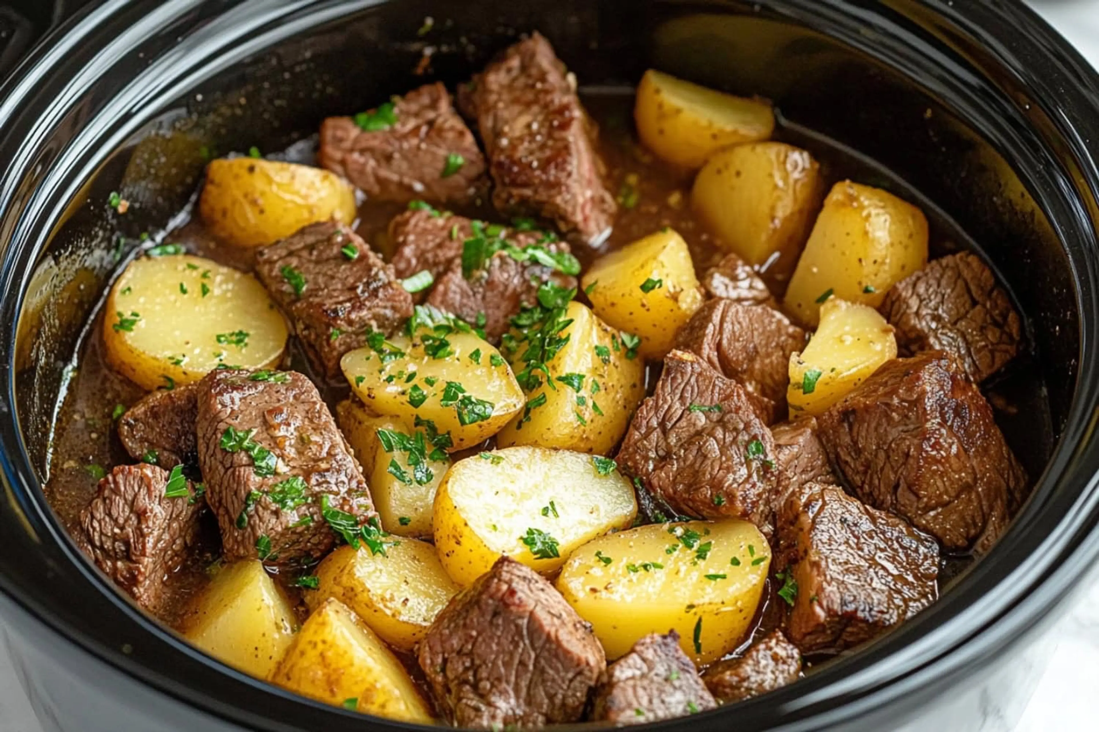 Crockpot Steak and Potatoes
