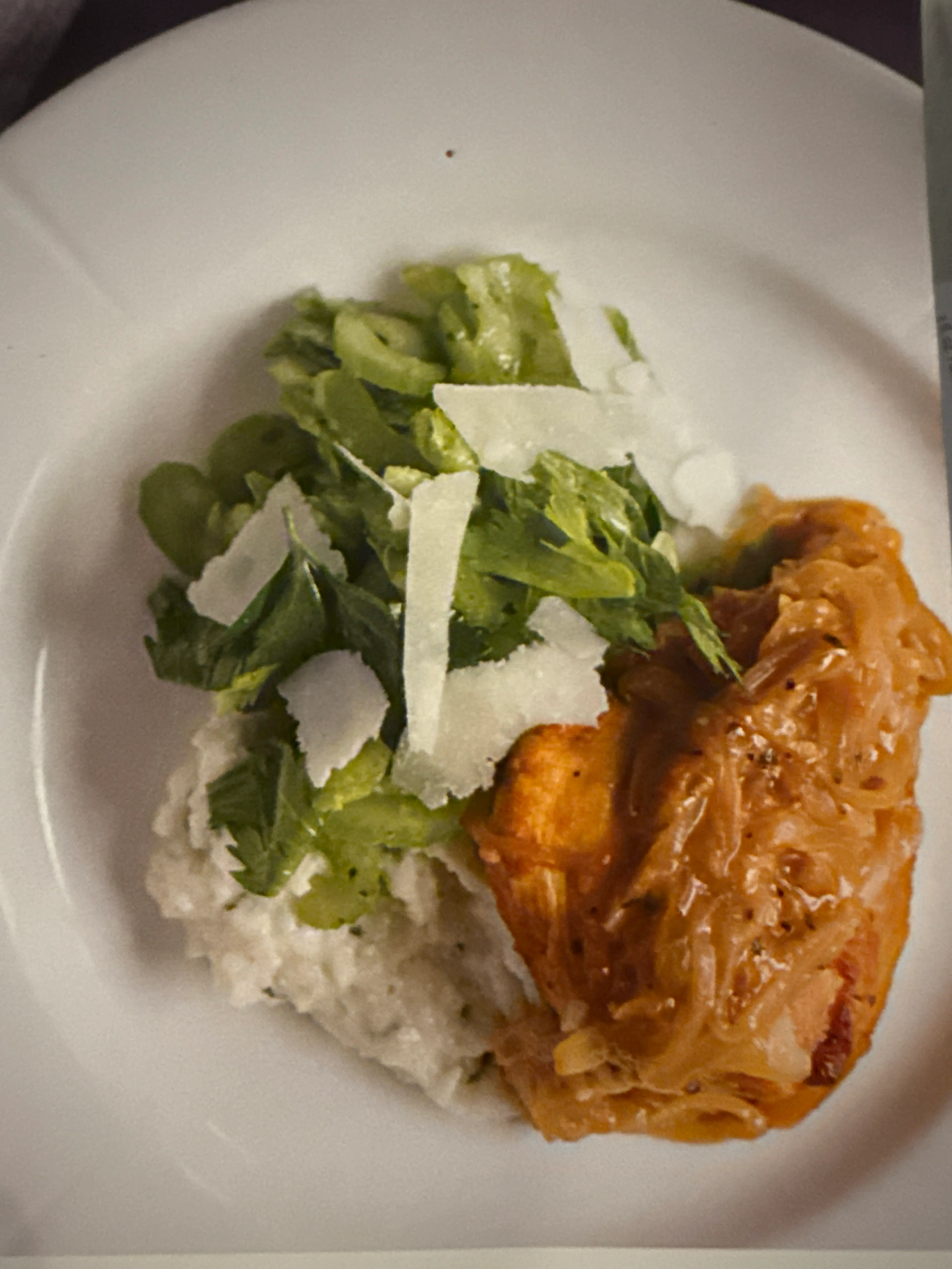 VIRGINIA WILLIS' SMOTHERED & COVERED CHICKEN WITH HERB GRITS
