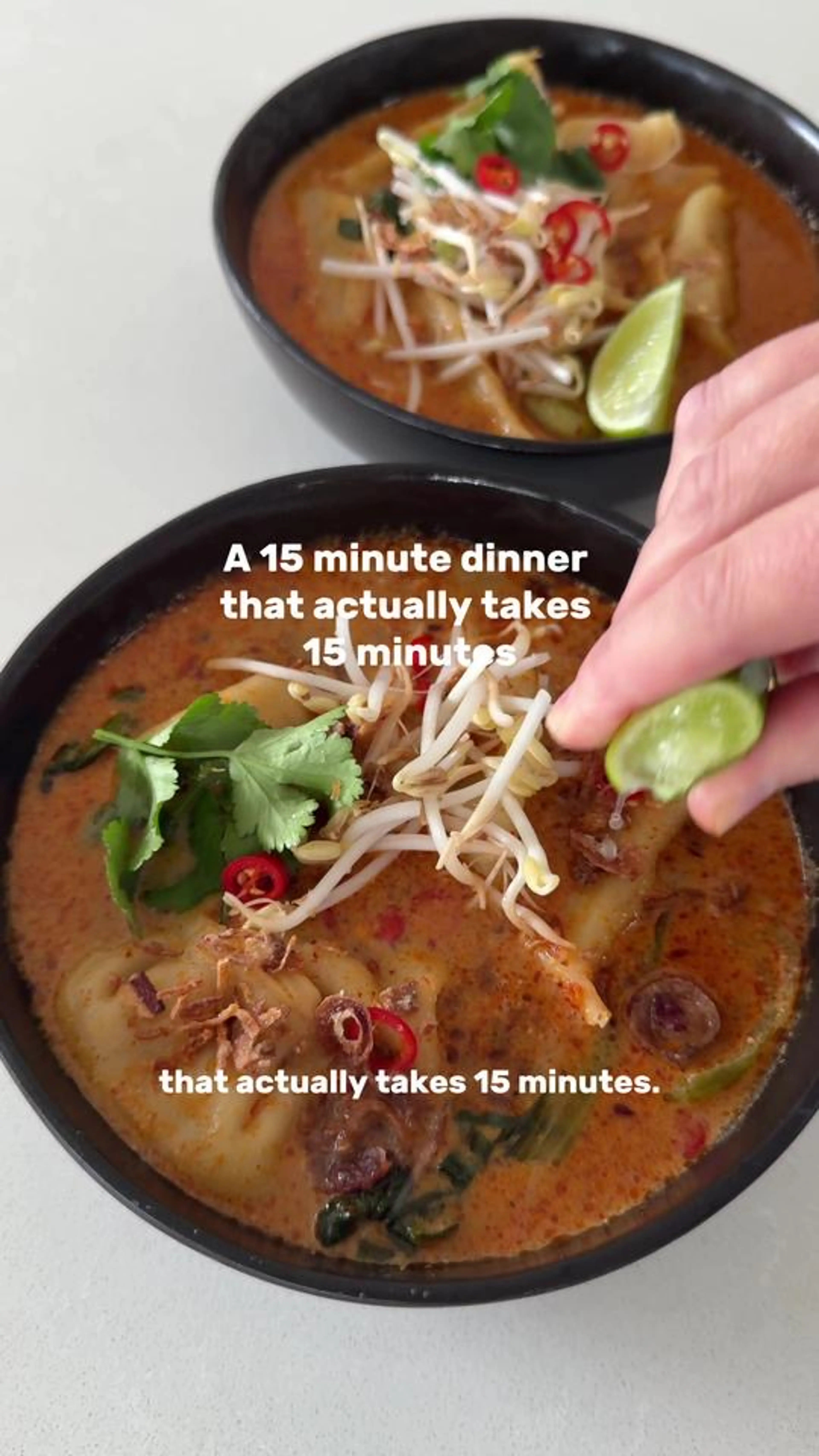 Quick Dumpling Laksa