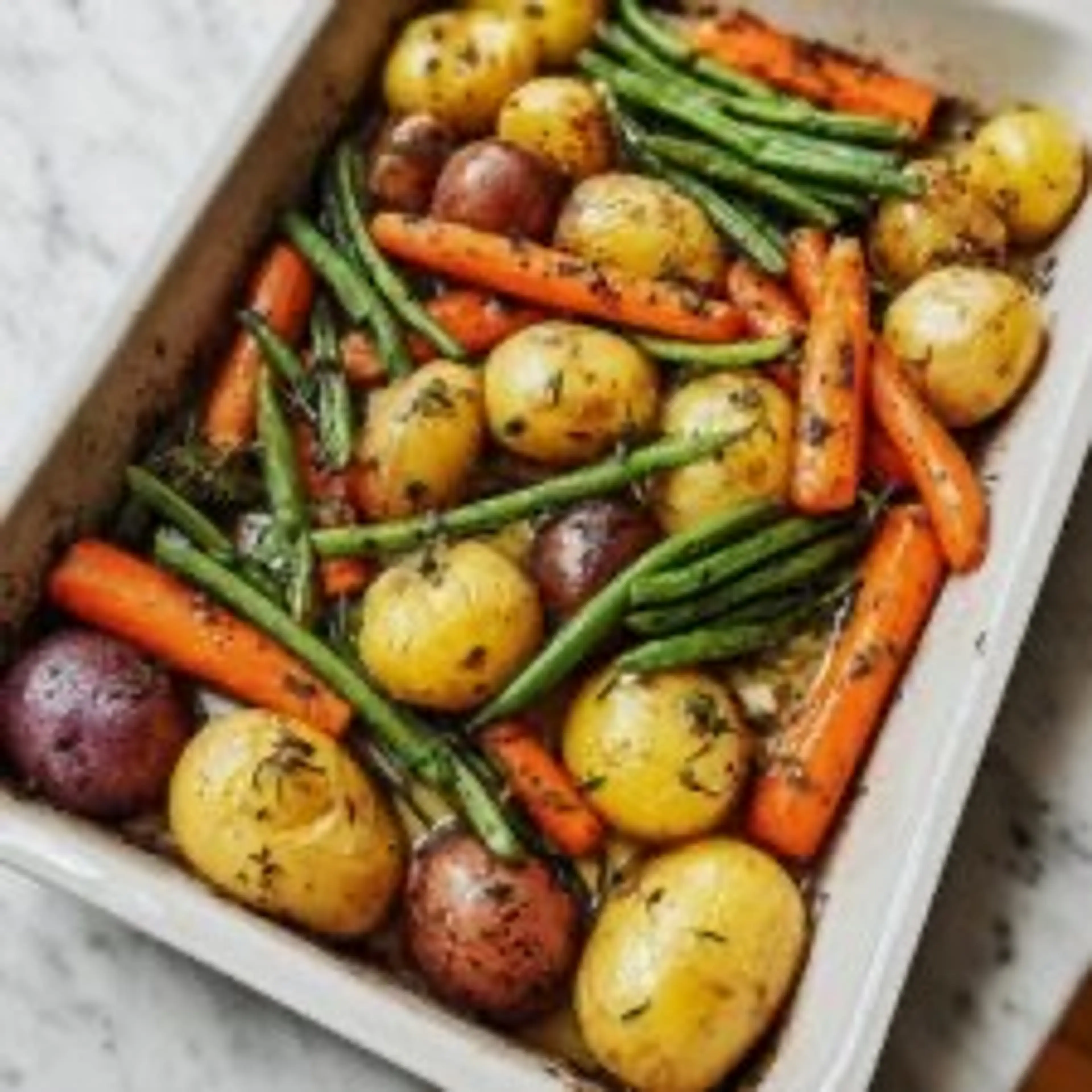 Garlic Herb Roasted Veggies Recipe