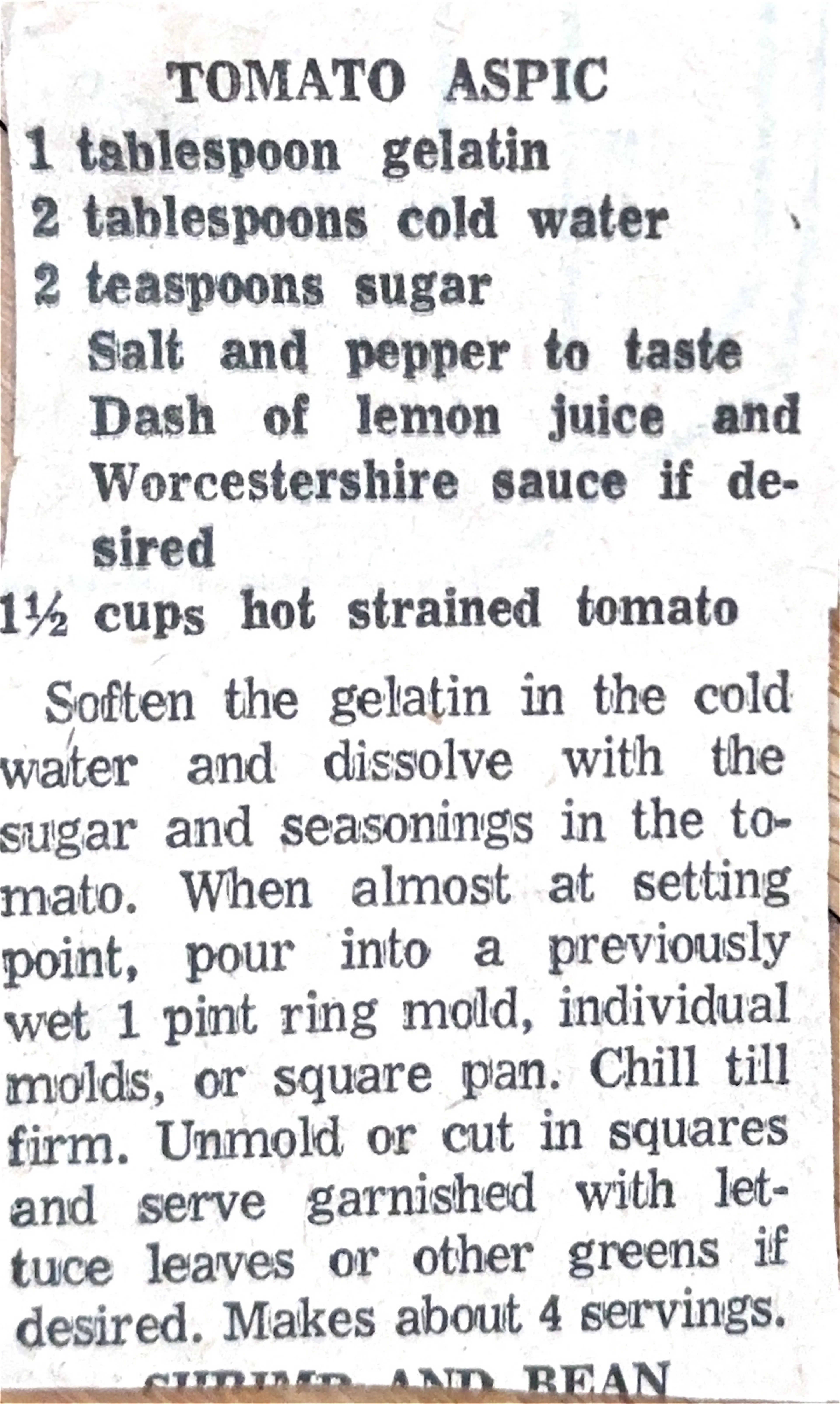 Tomato Aspic