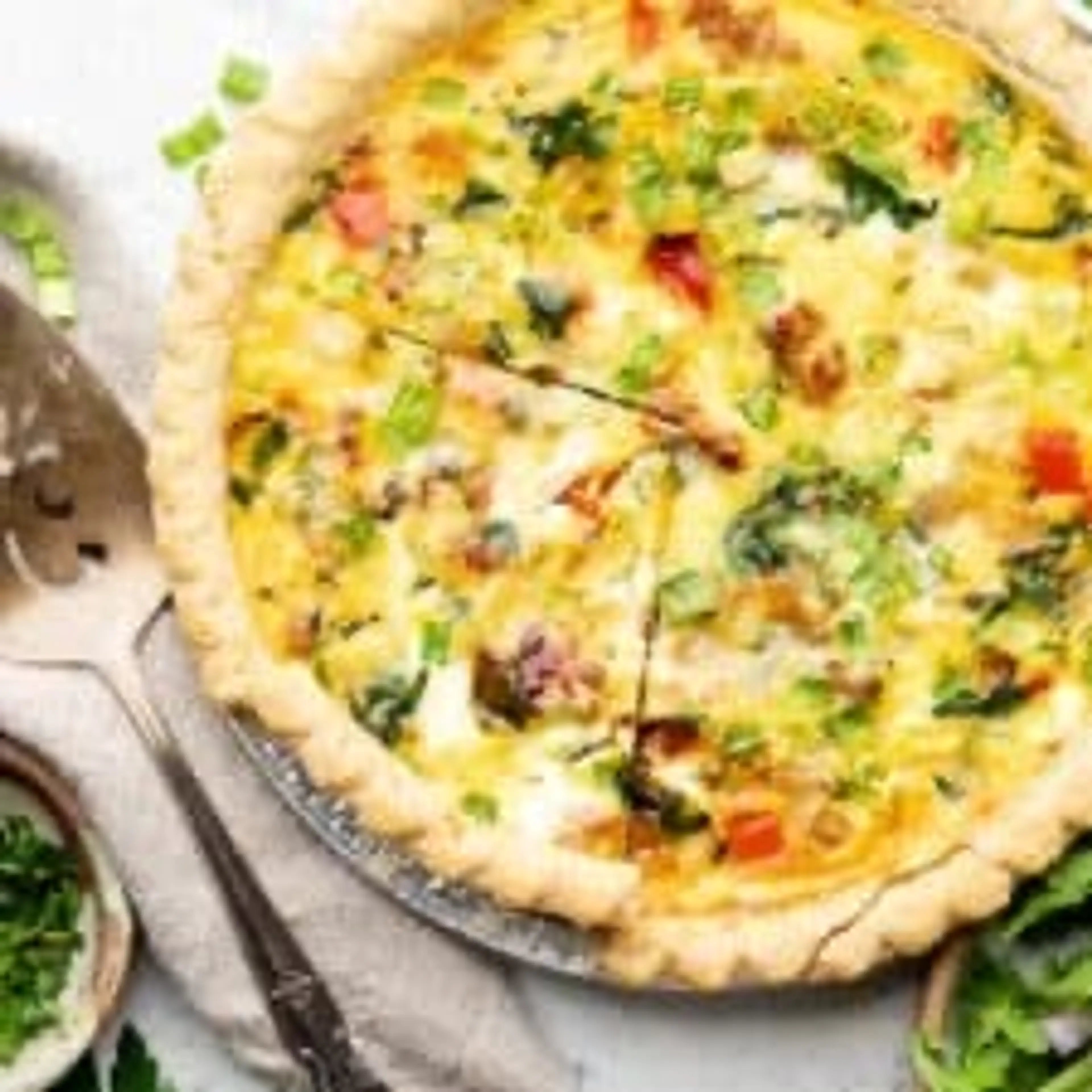 Sausage and Veggie Breakfast Quiche