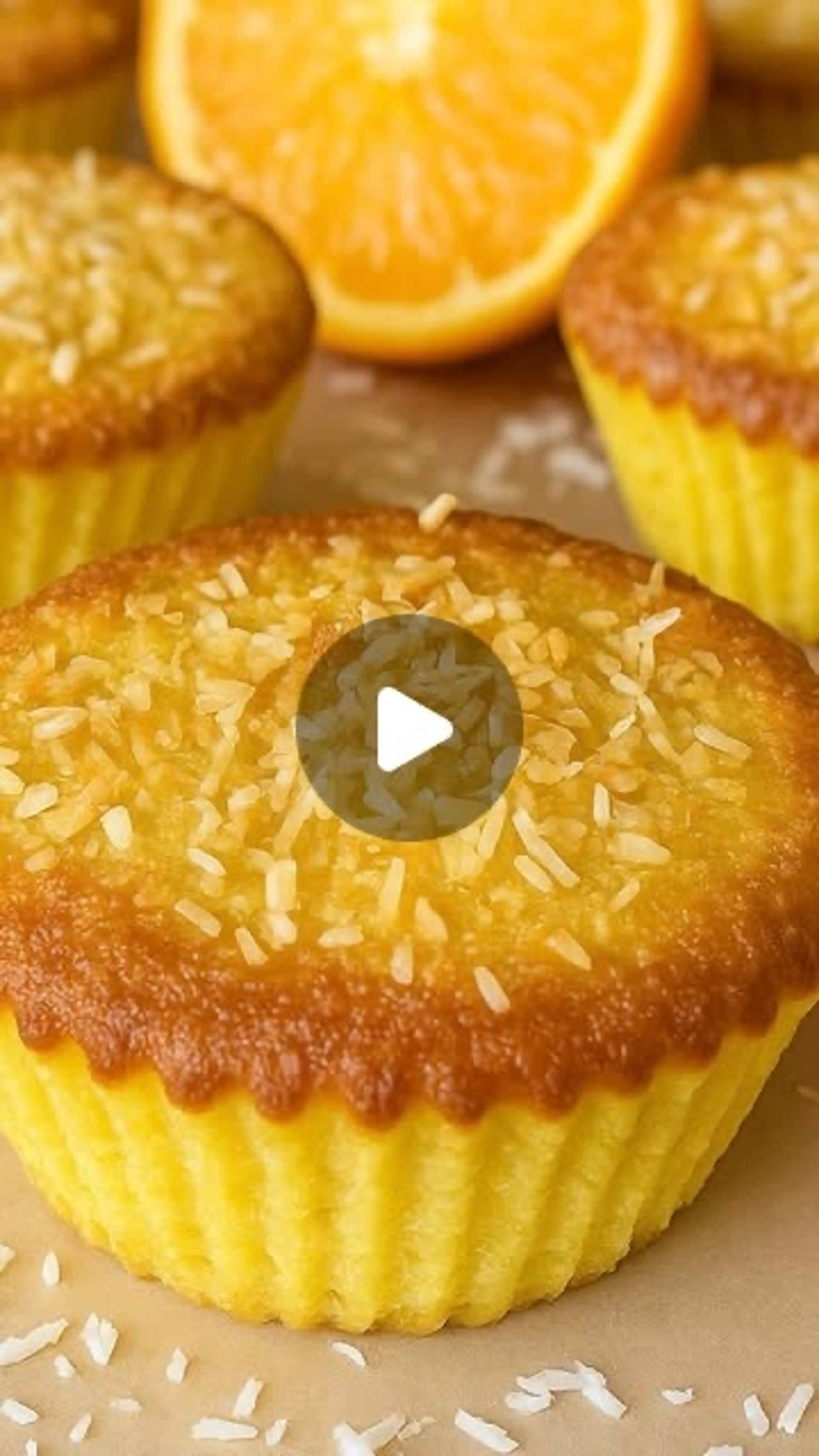 Super Quick Orange Coconut Muffins