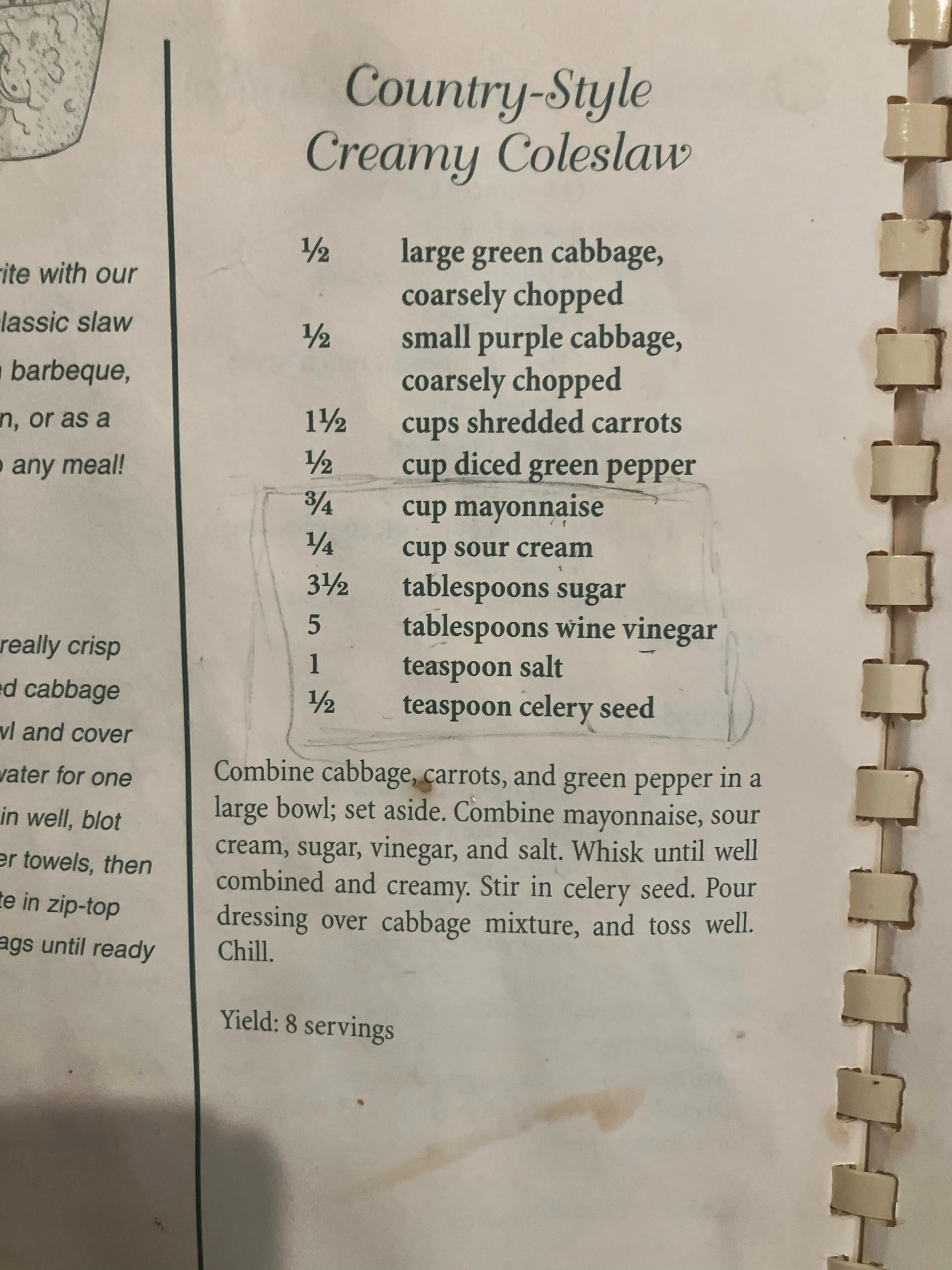Karin’s Country-Style Creamy Coleslaw