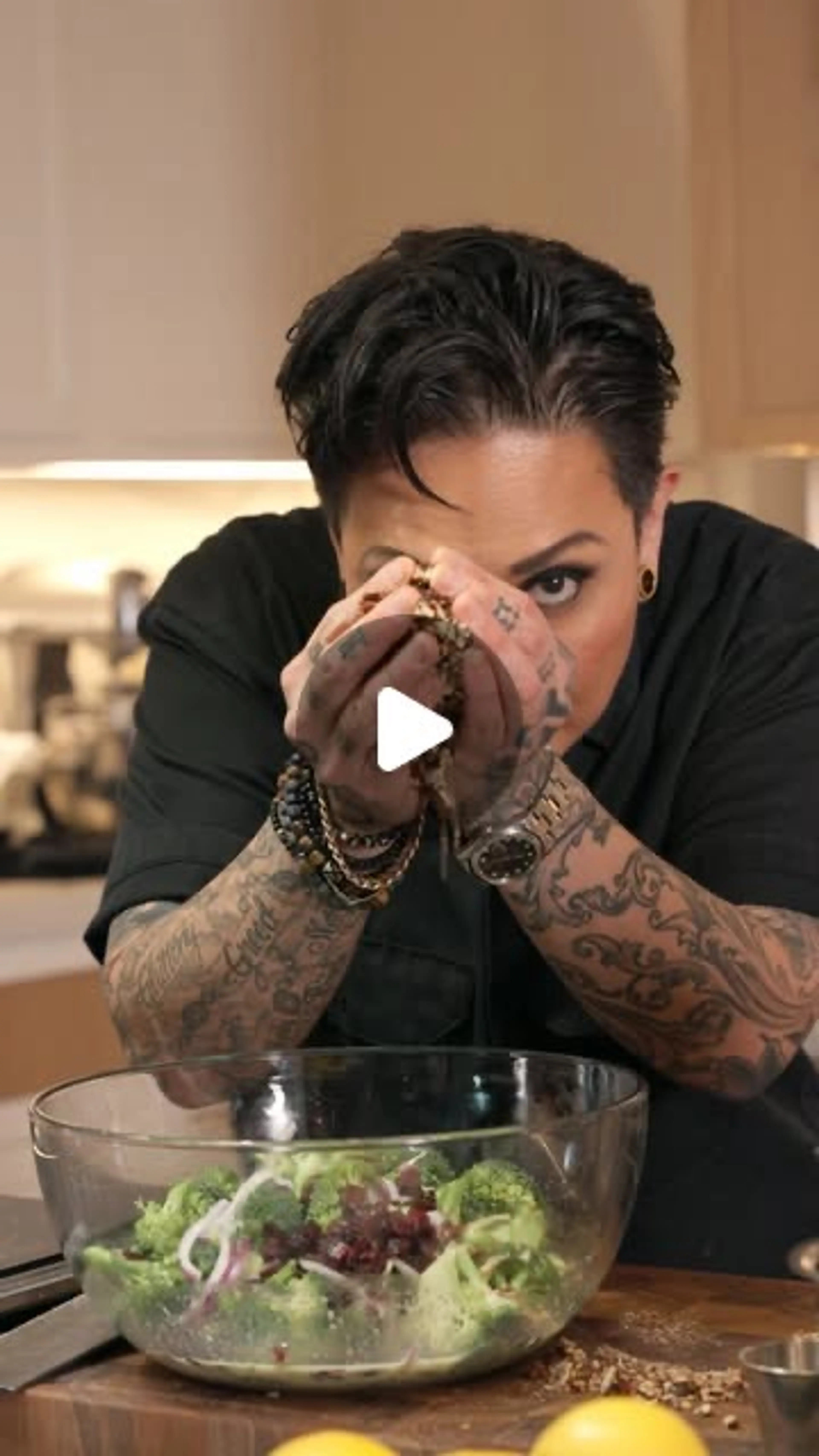 Broccoli Salad W/ Bbq Glazed Pecans