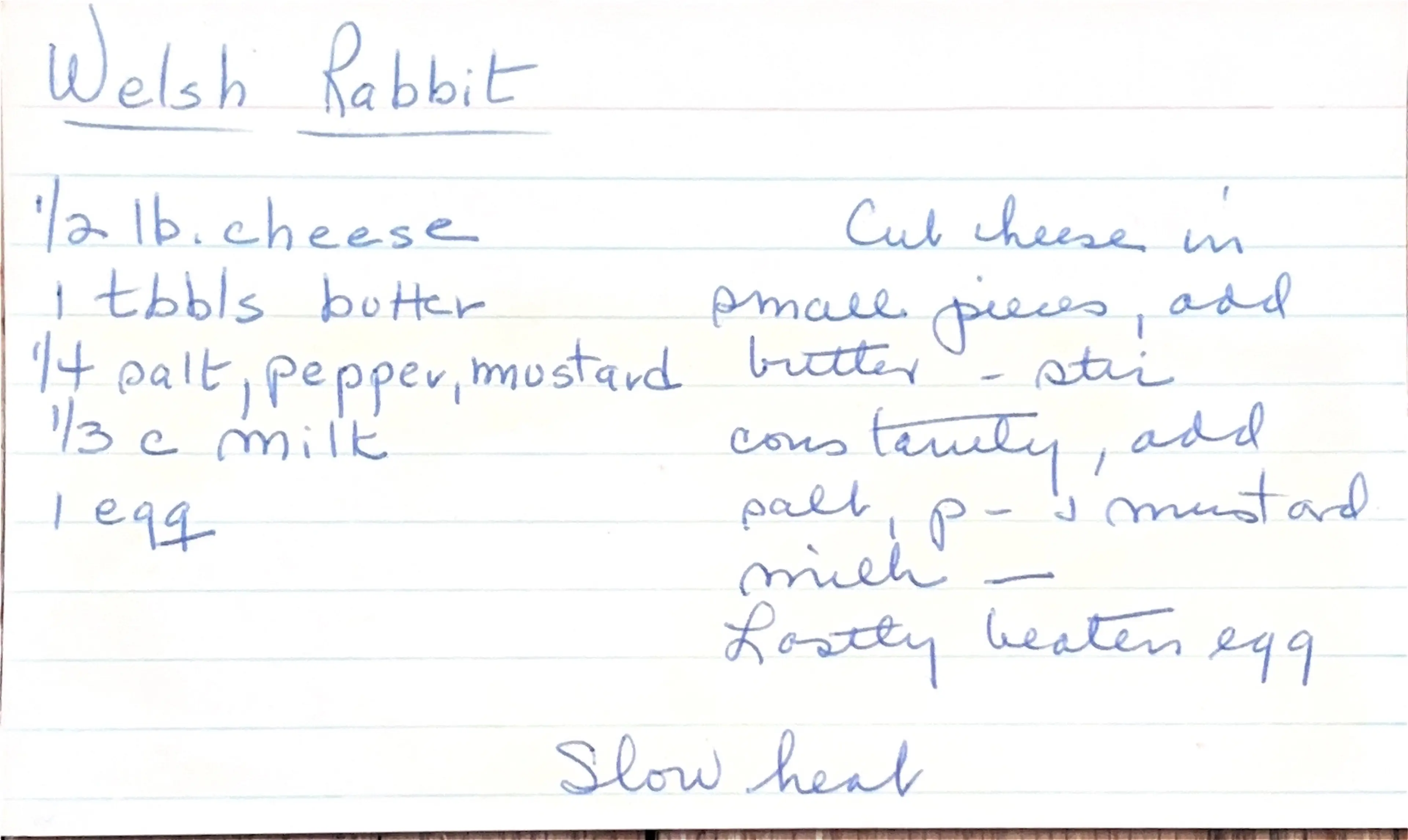 Welsh Rabbit