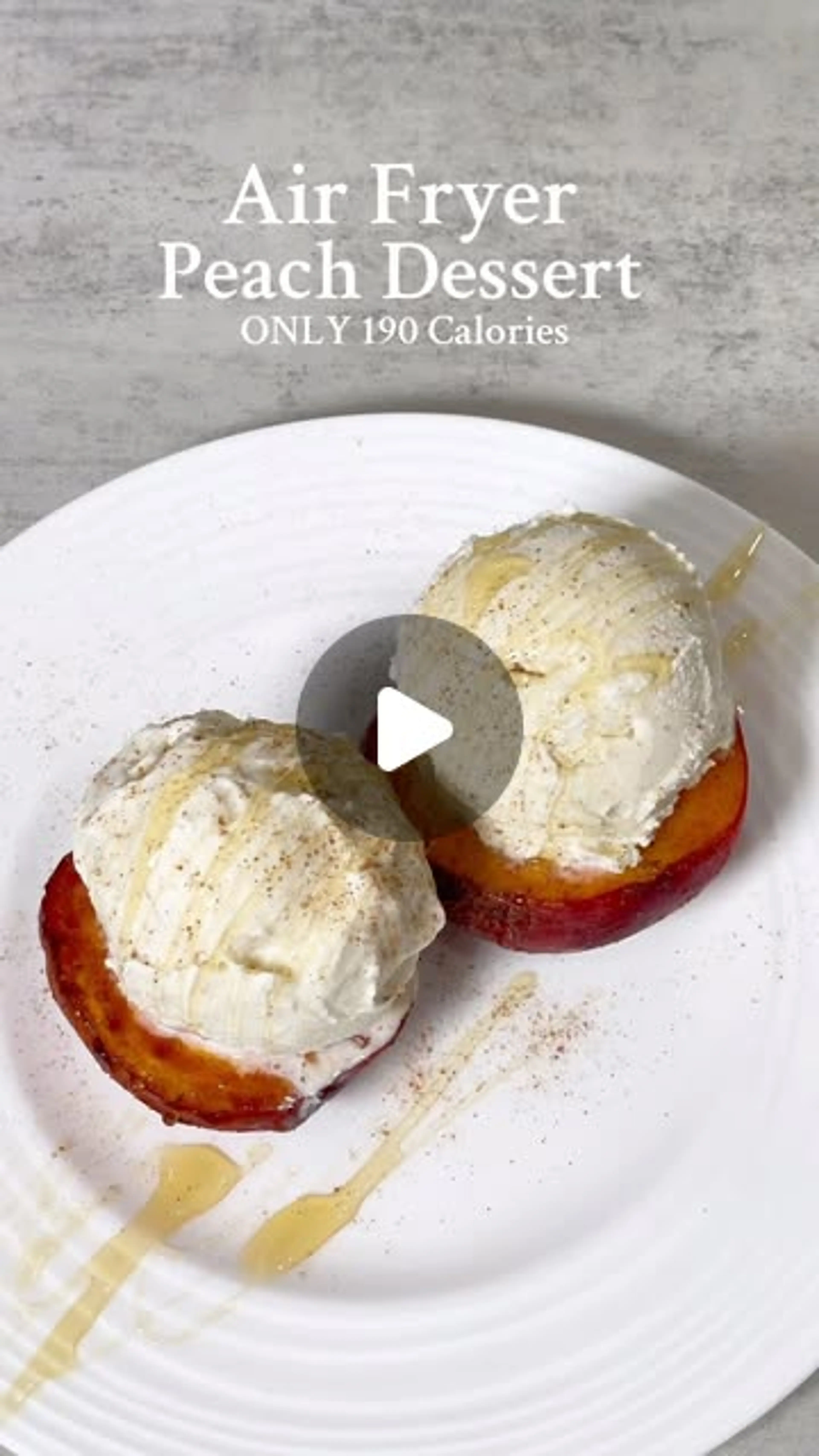 Easy Air Fryer Peach Dessert