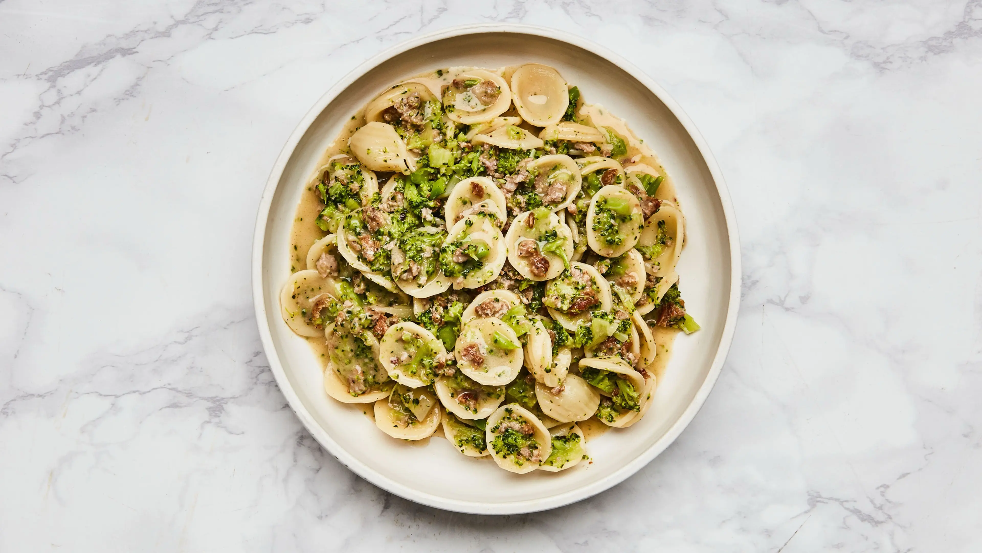 Broccoli Bolognese with Orecchiette
