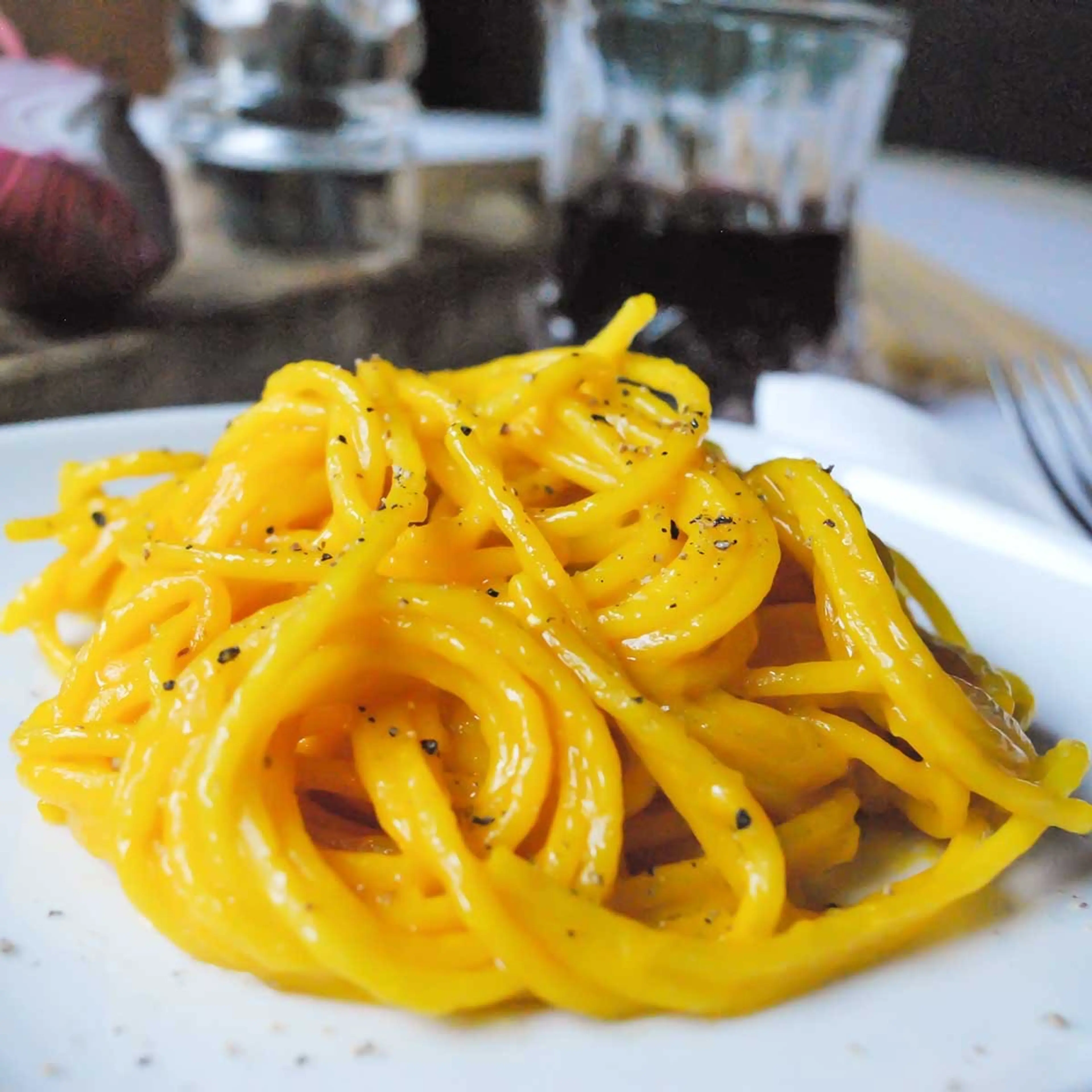 Saffron Spaghetti Cooked Risotto-style