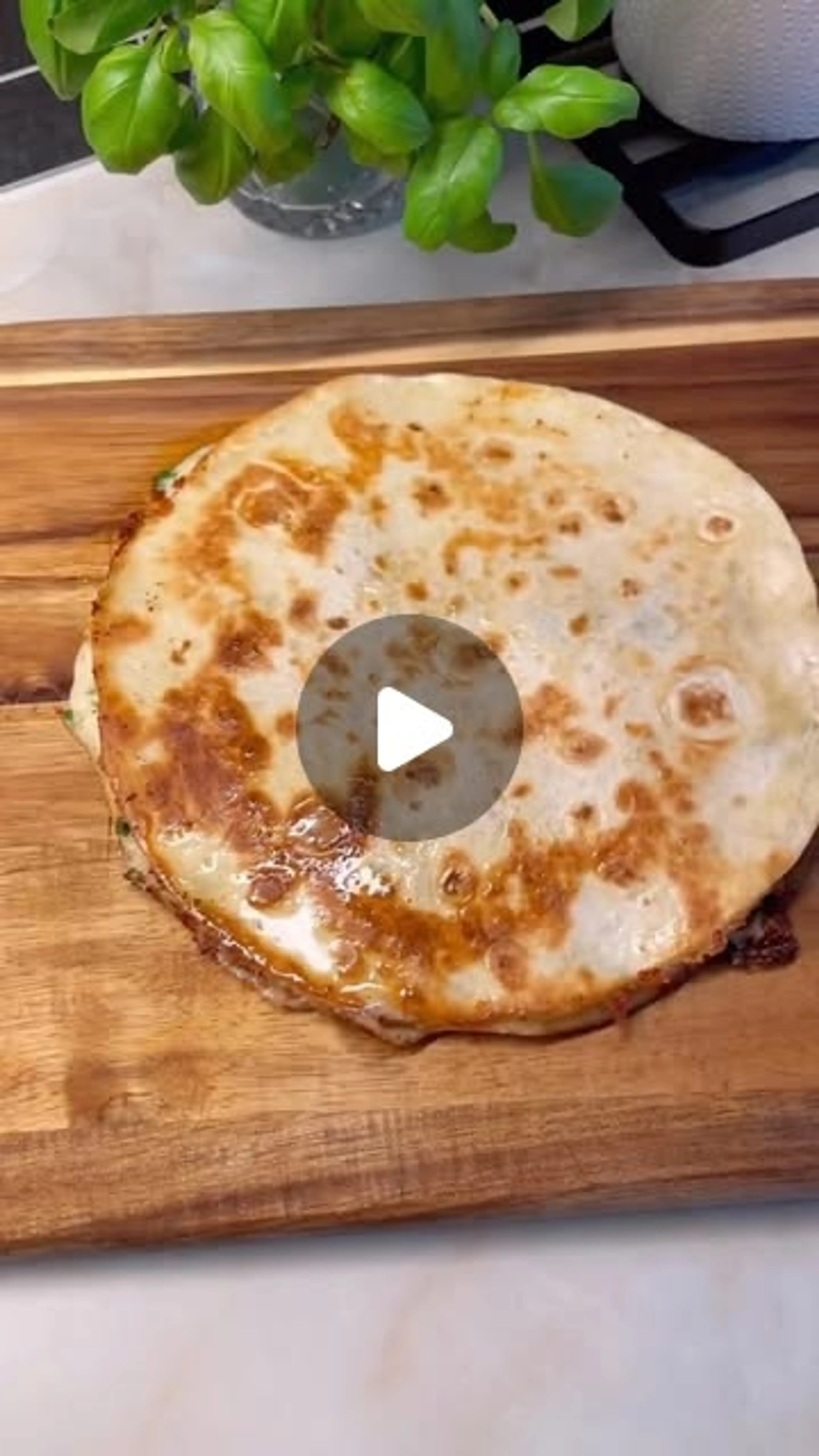 Garlic Bread Quesadillas