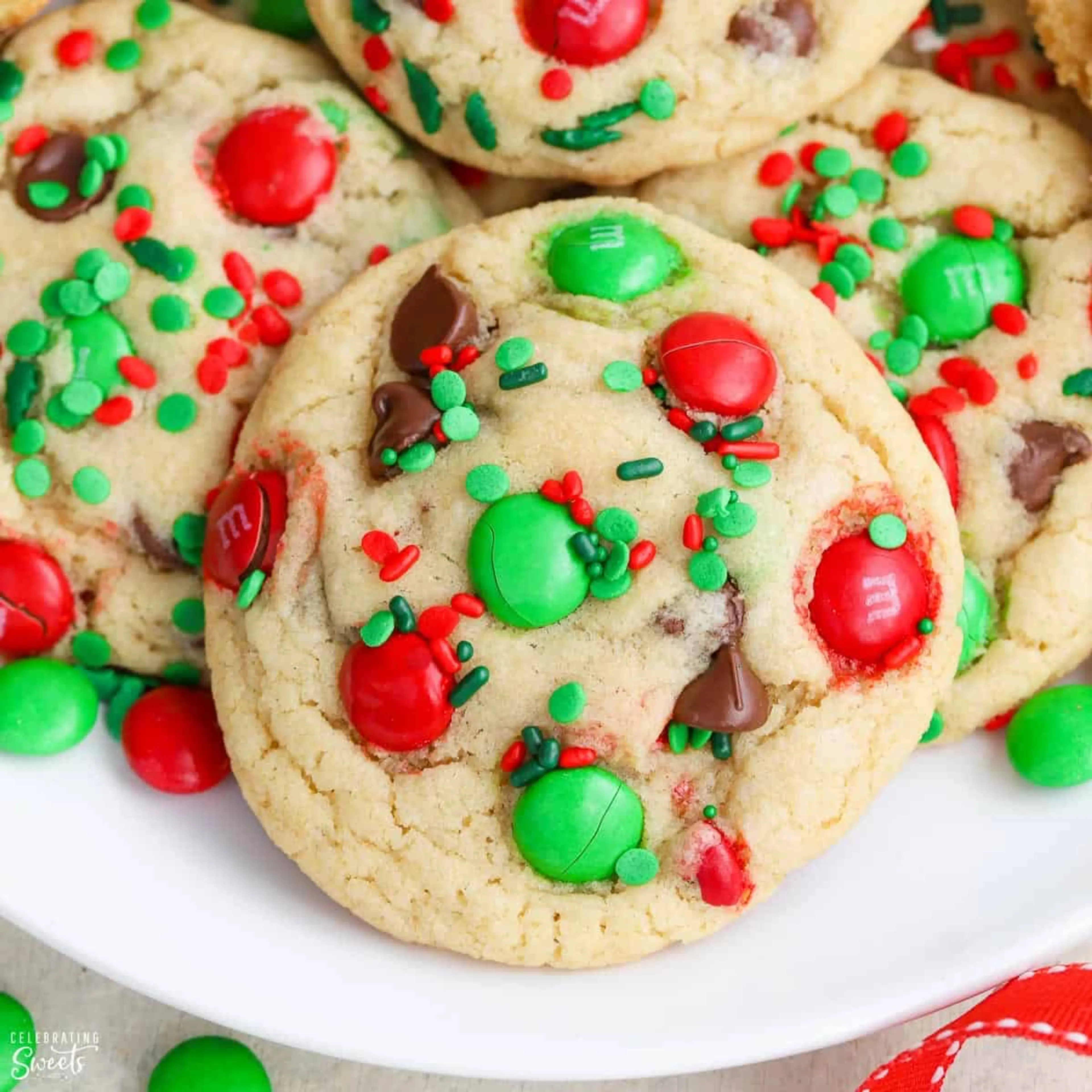 M&M Christmas Cookies