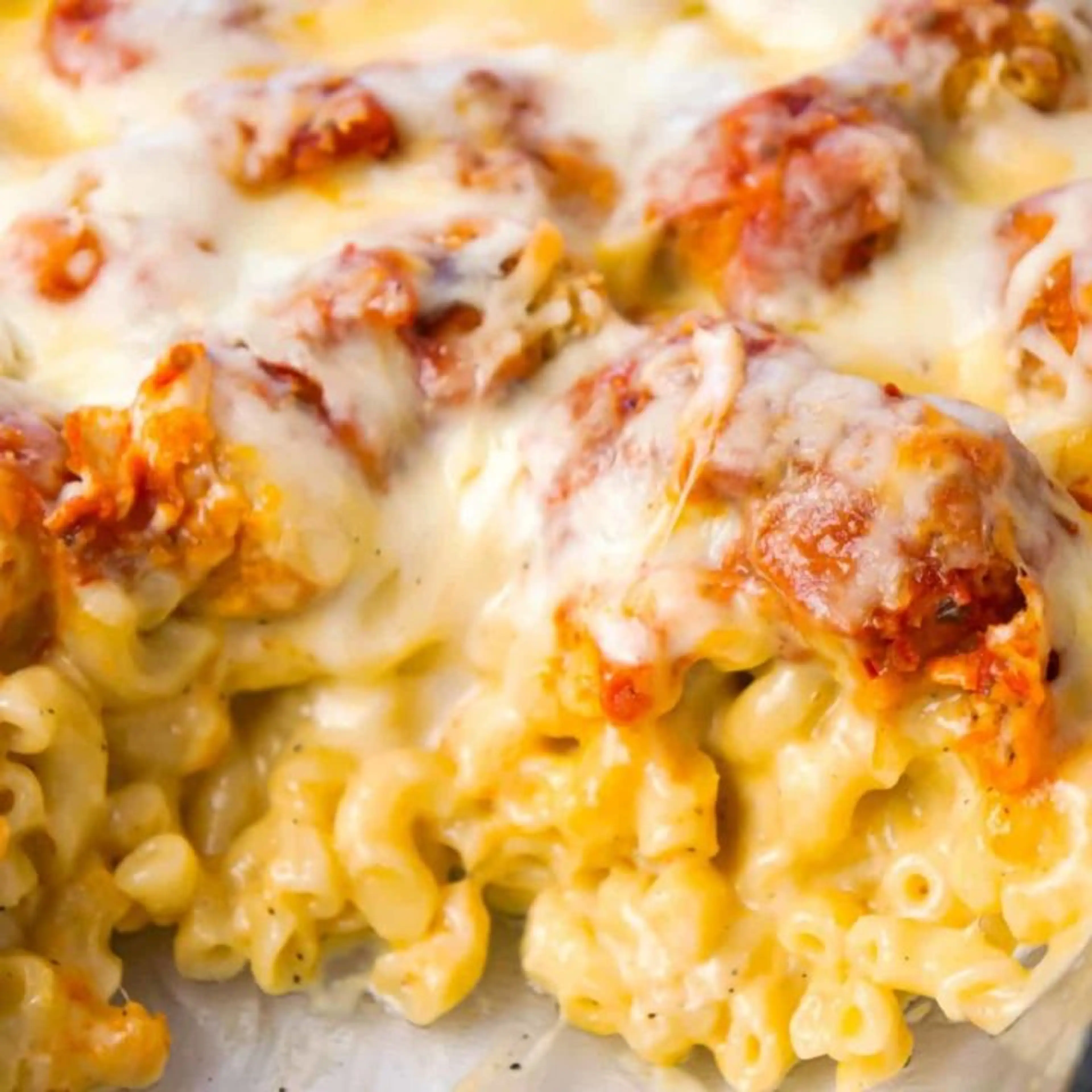 Chicken Parmesan Mac and Cheese