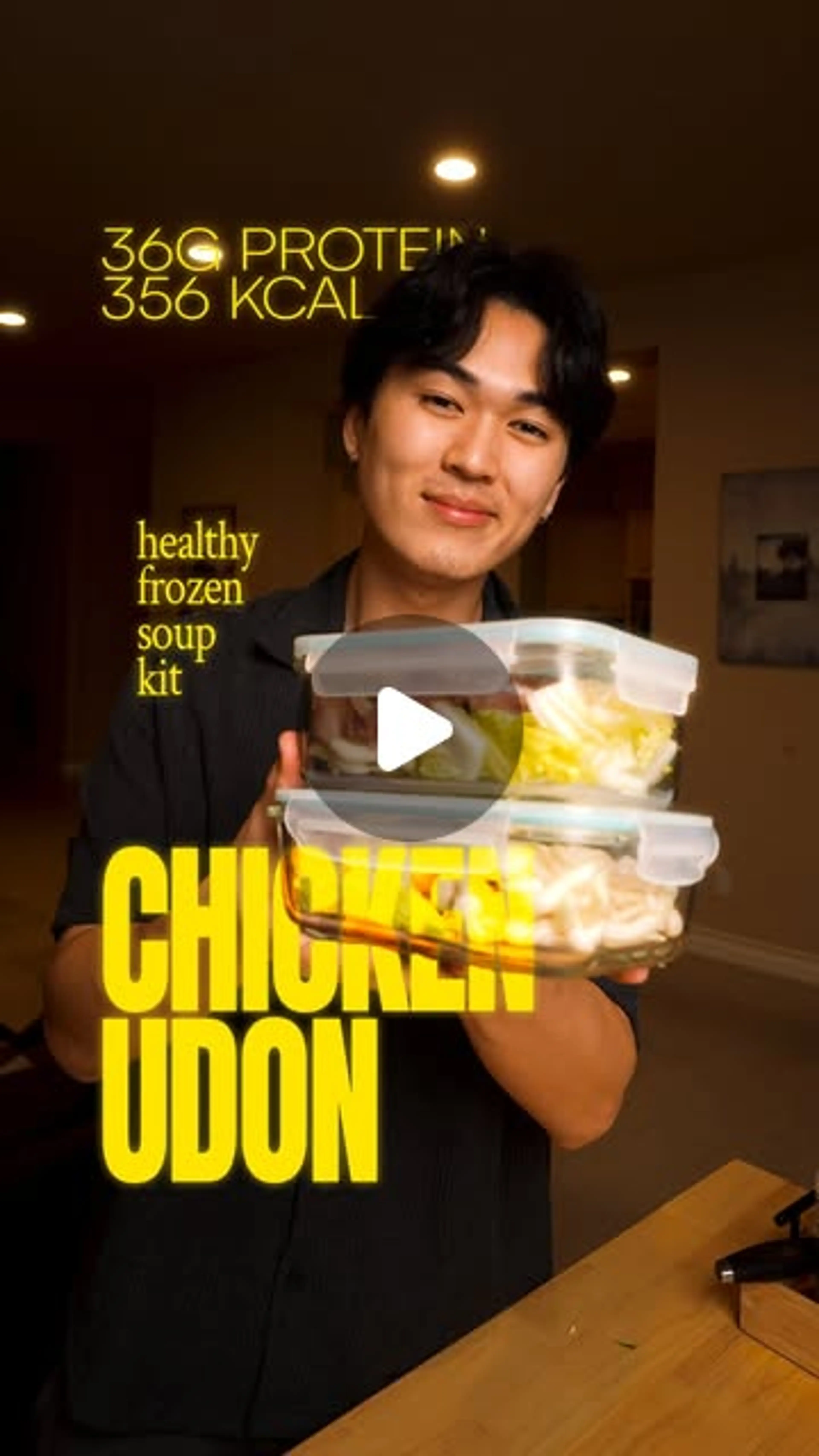 Frozen Chicken Udon Meal Prep