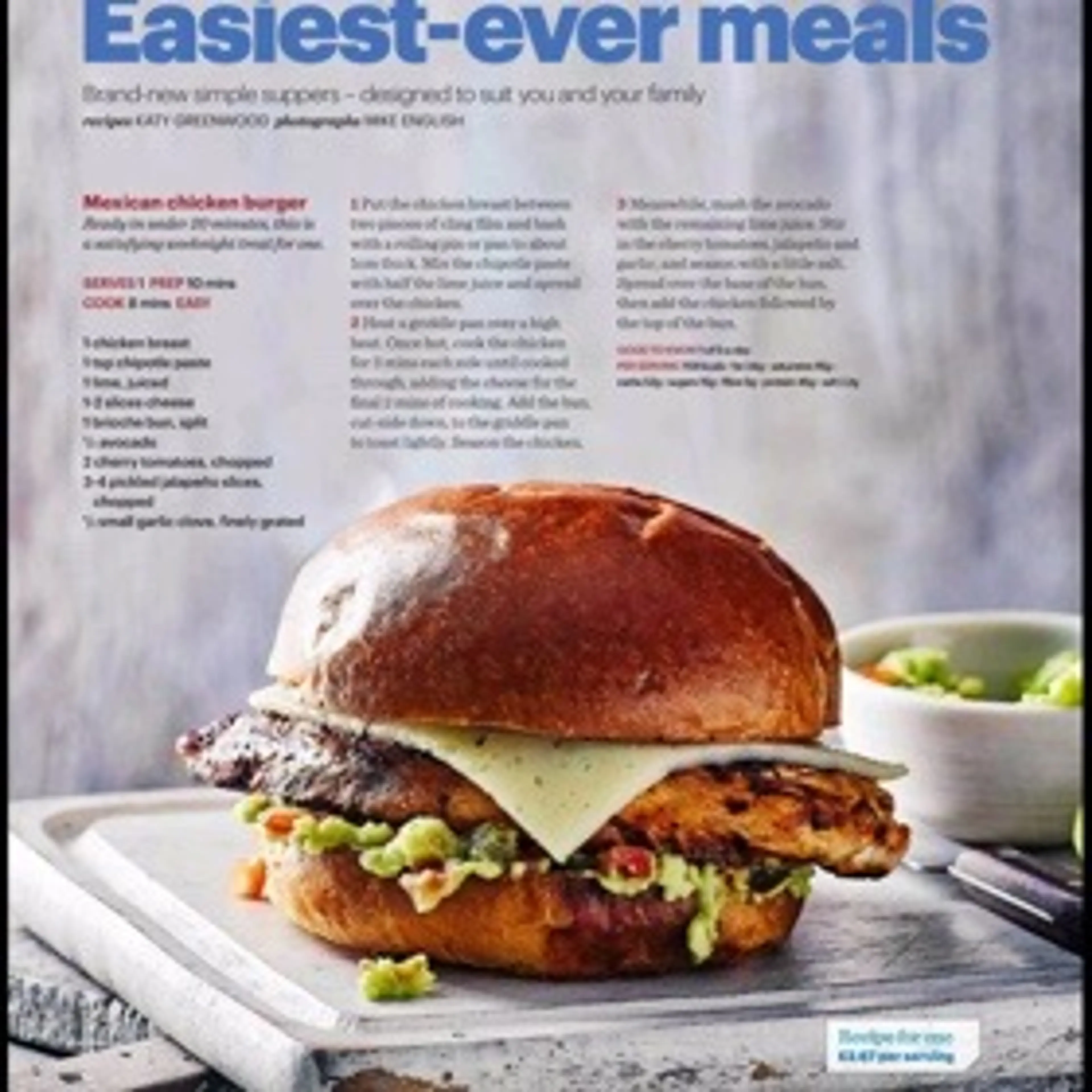 Mexican chicken burger
