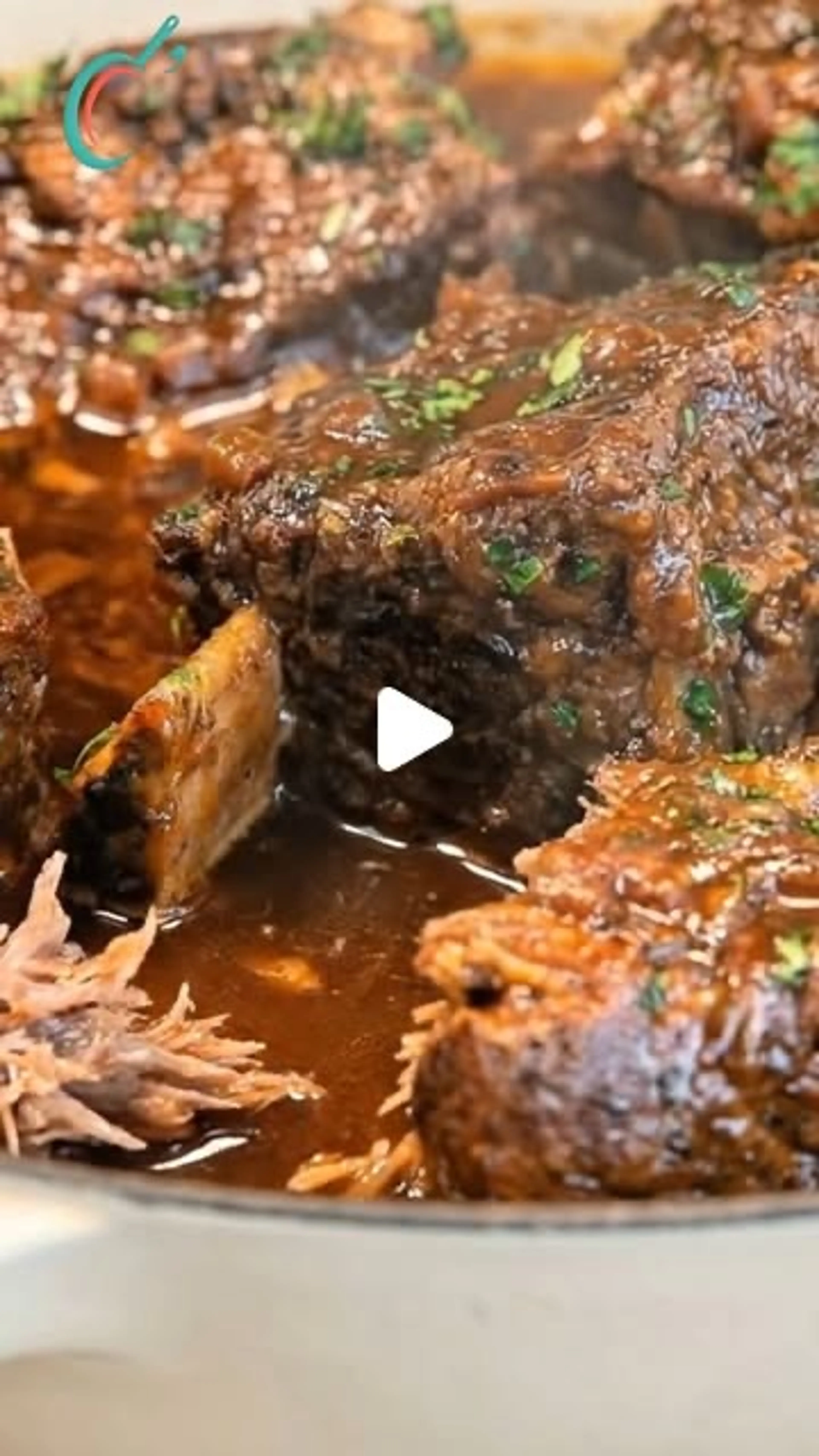 Heavenly, Fall-apart Beef Short Ribs Swimming in Rich Glossy