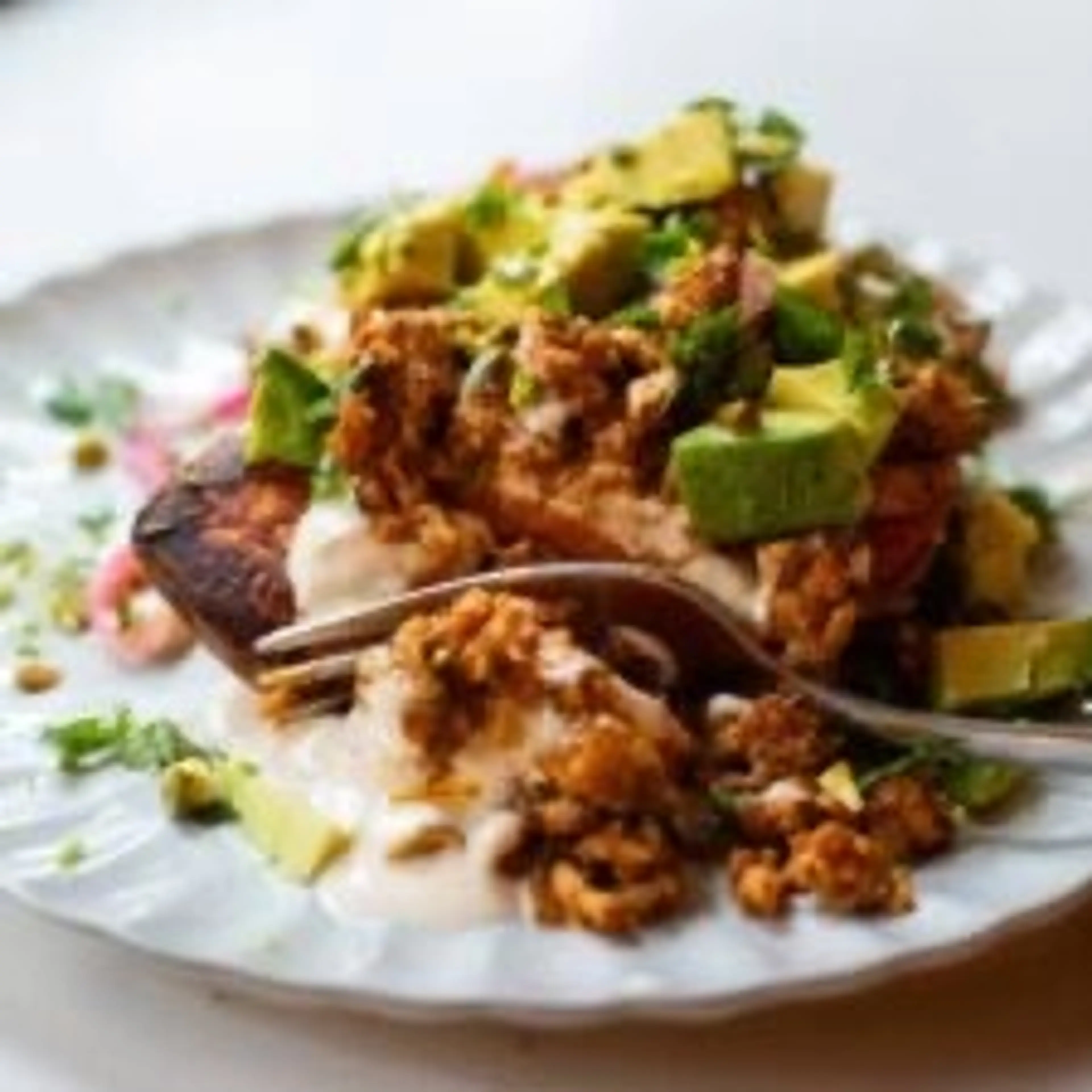 Roasted Sweet Potato Stacks with Chipotle Sauce