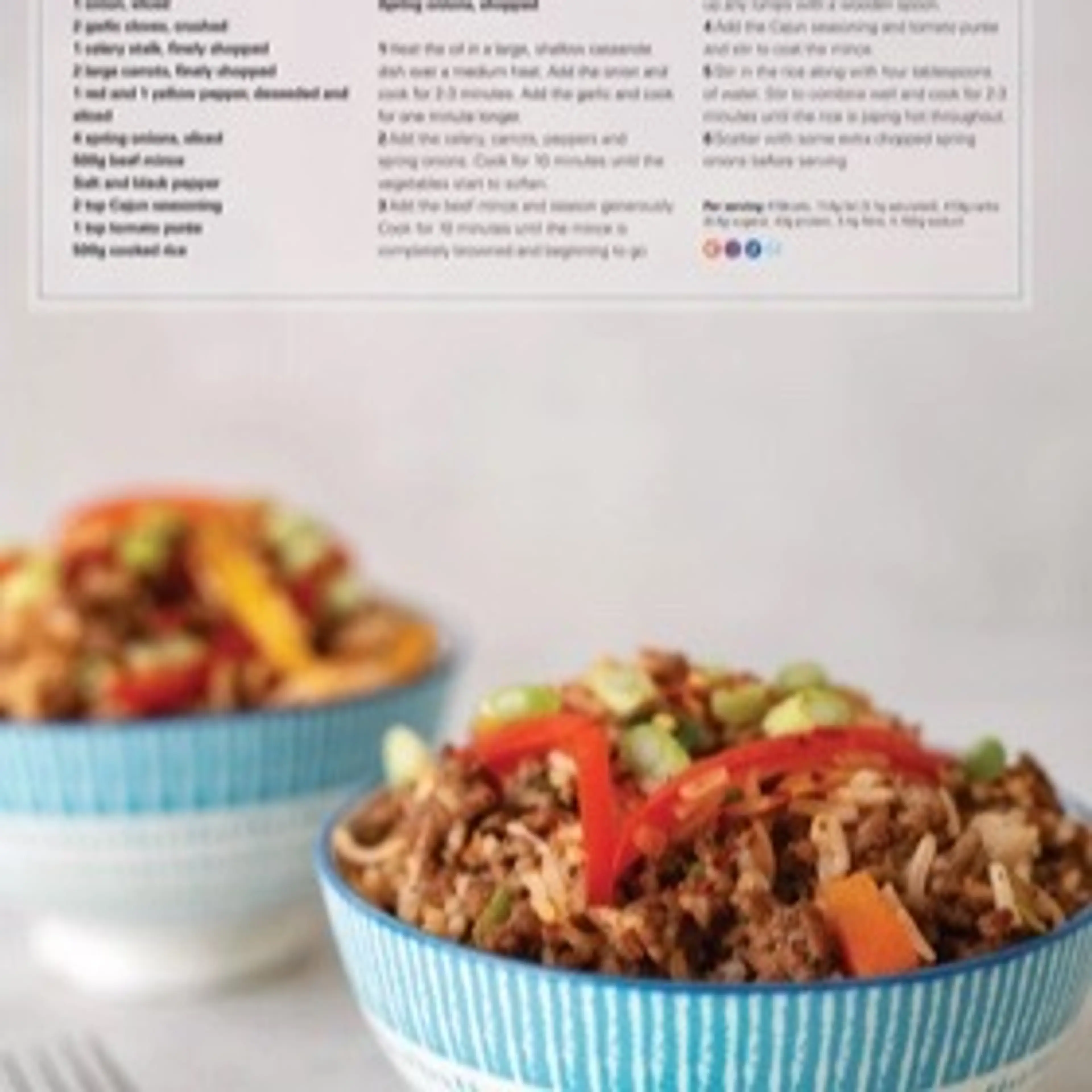 CAJUN BEEF RICE BOWLS