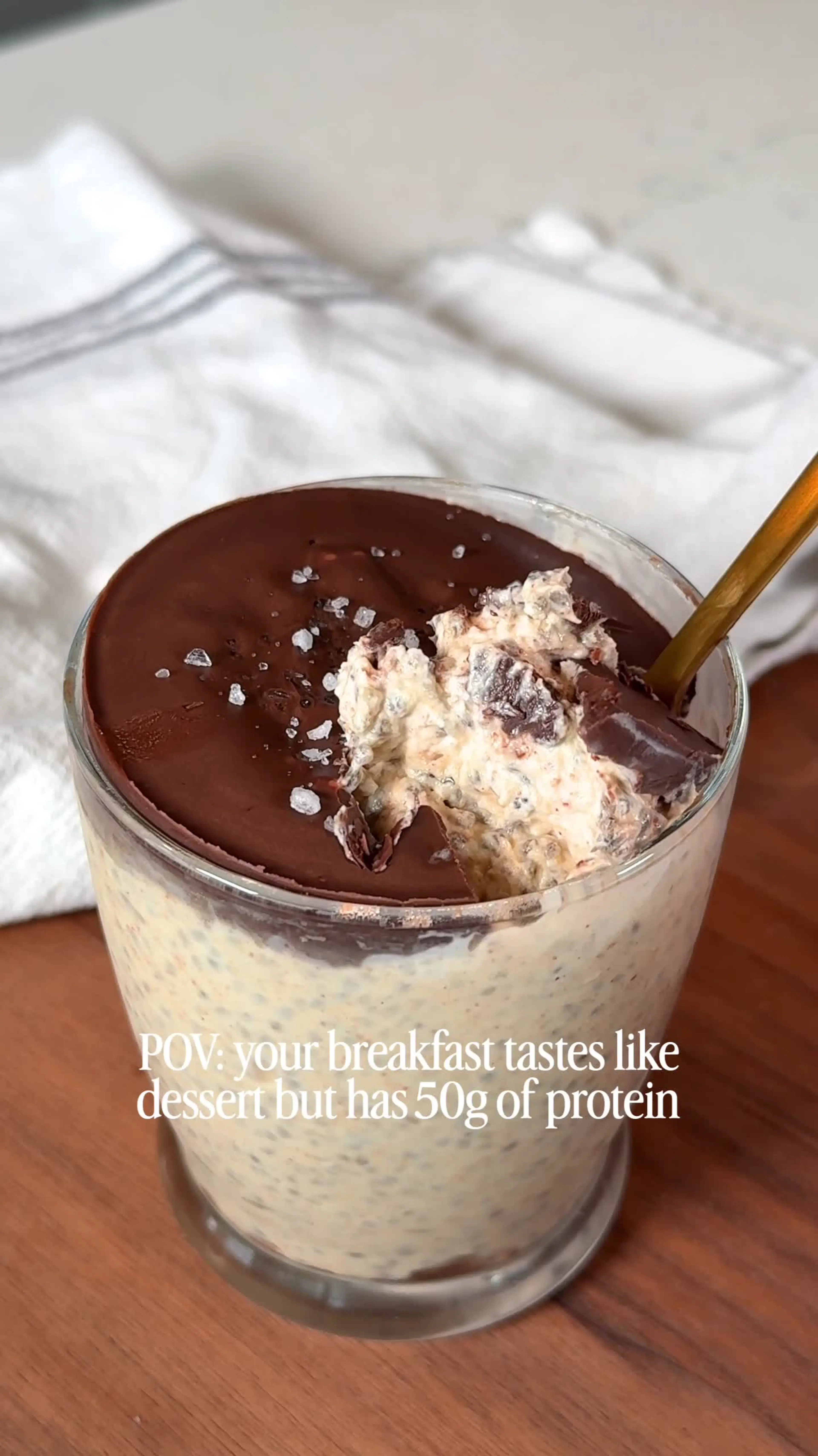 51g of Protein in This 2-minute Reese's Chia Pudding