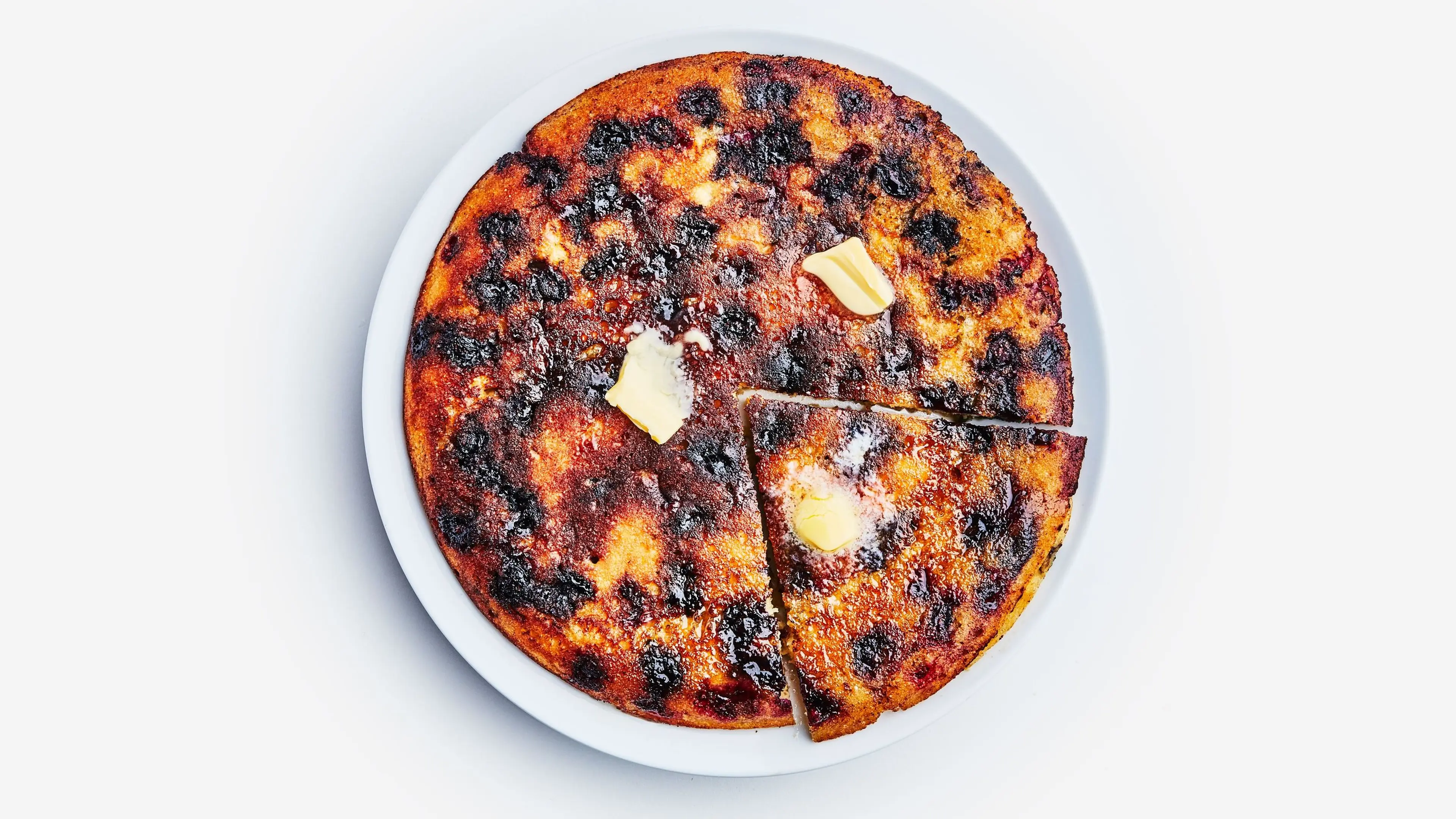 No-Flip Blueberry Oven Pancake