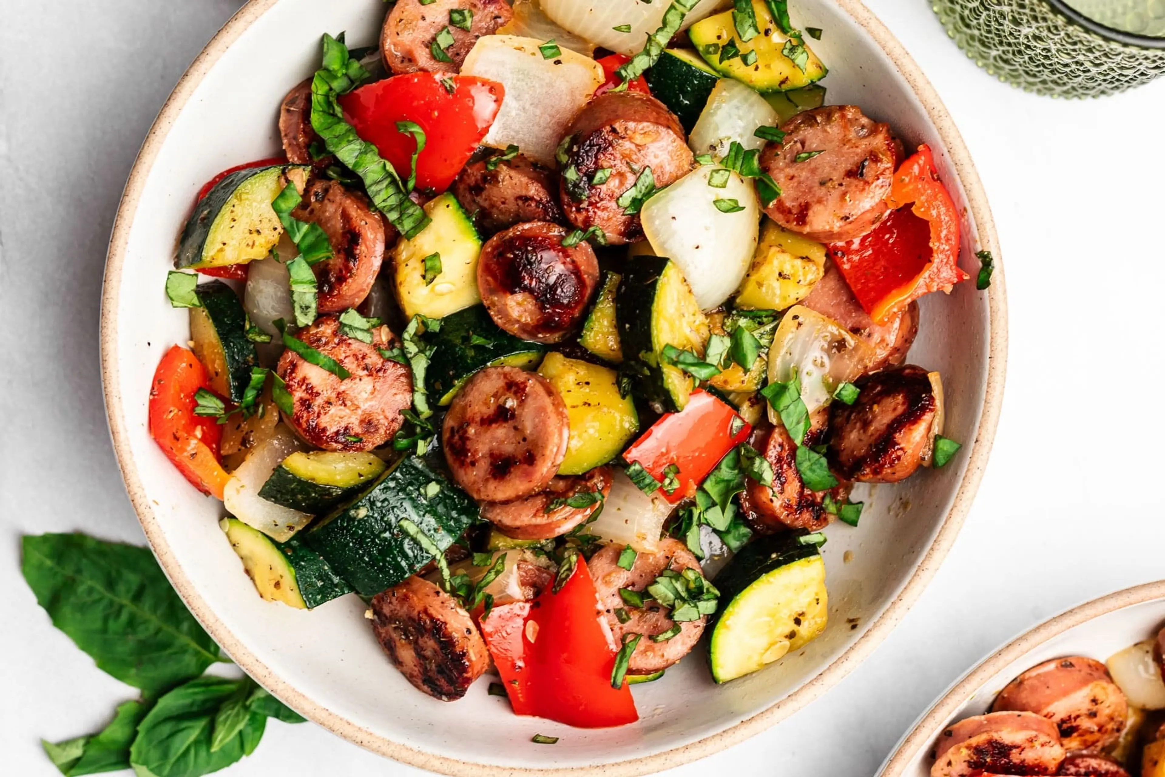 20 Minute Sausage and Zucchini Skillet