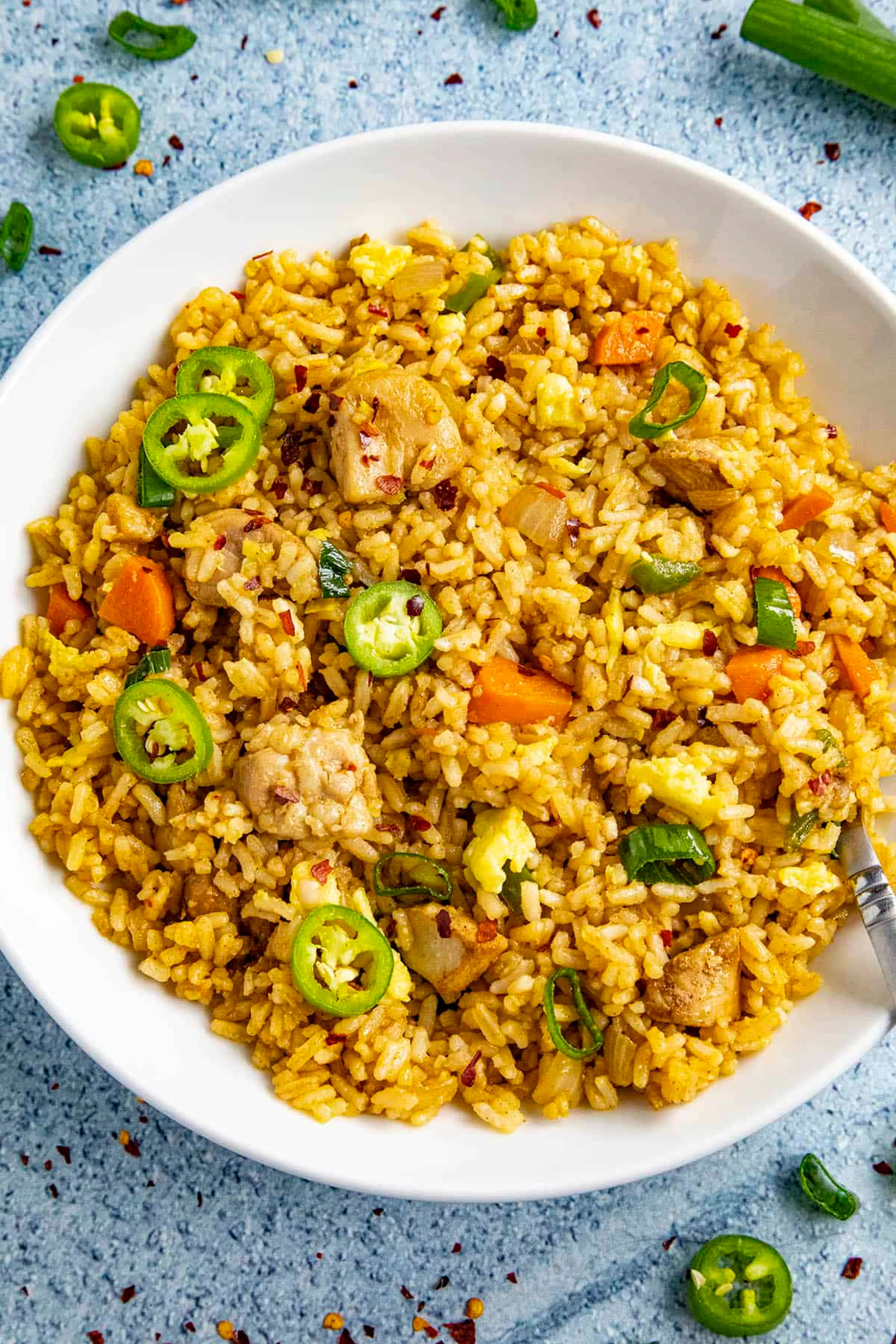 Spicy Chicken Fried Rice Recipe