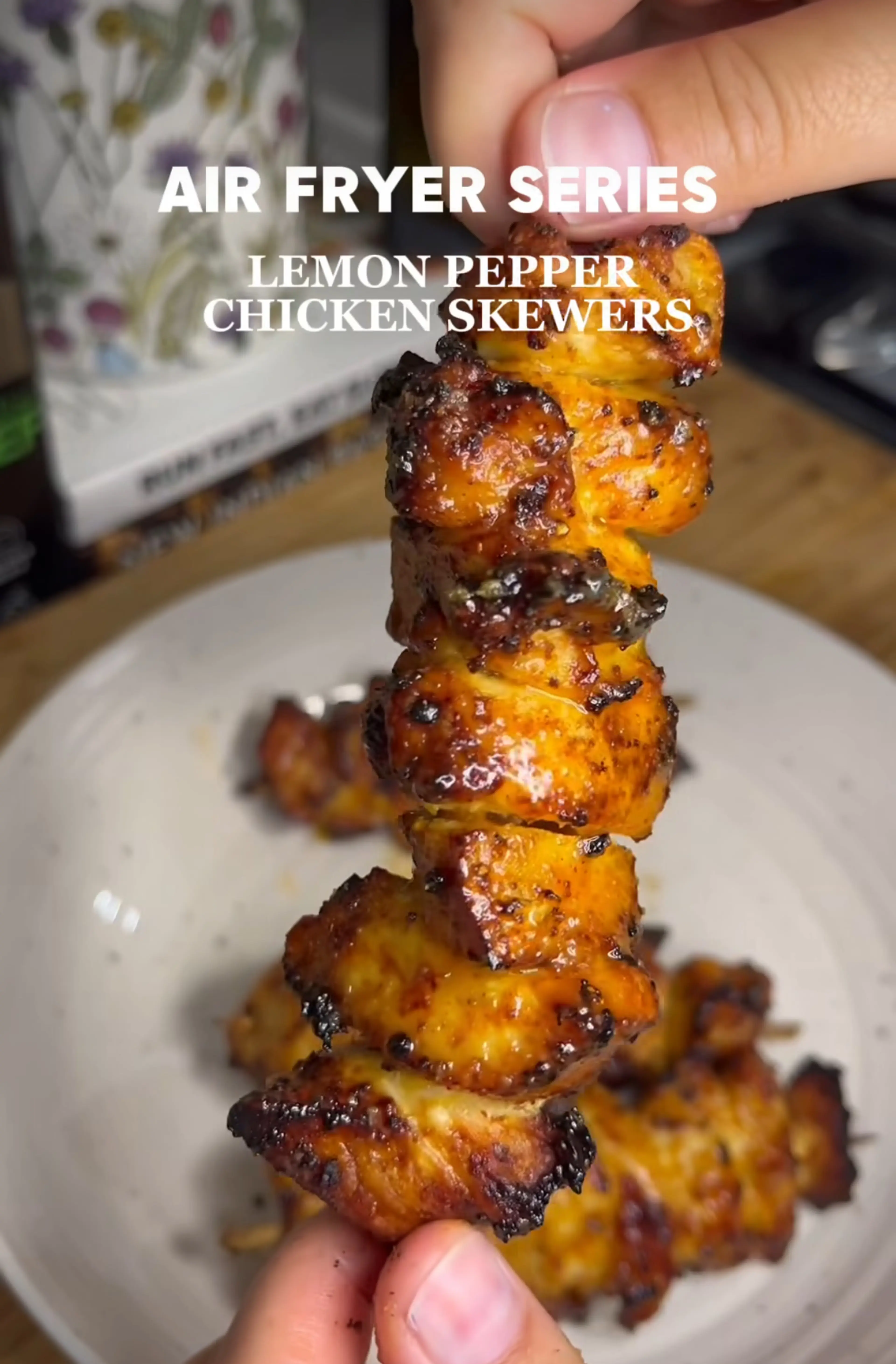 Lemon Pepper Chicken Skewers