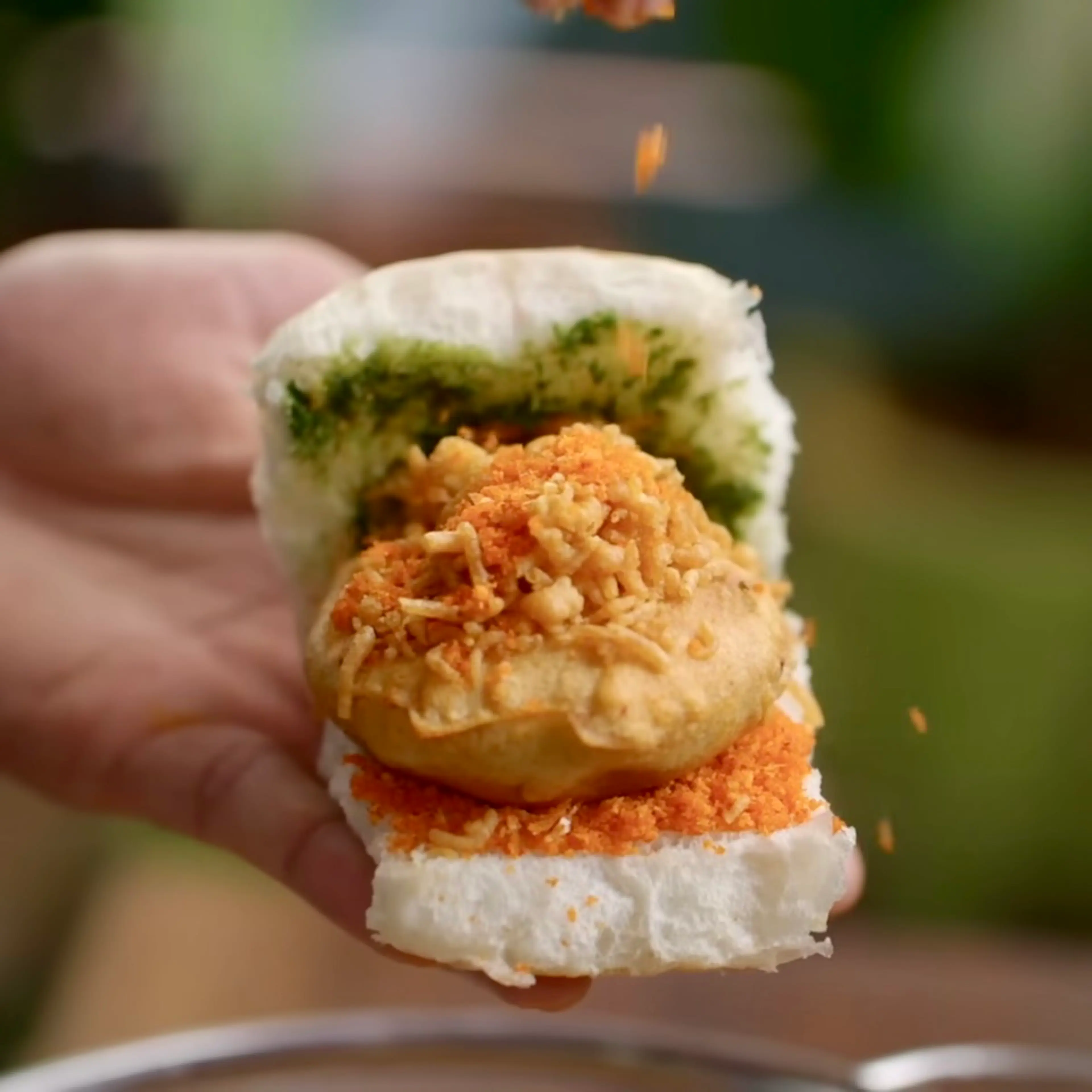 Vada Pav (potato fritters)