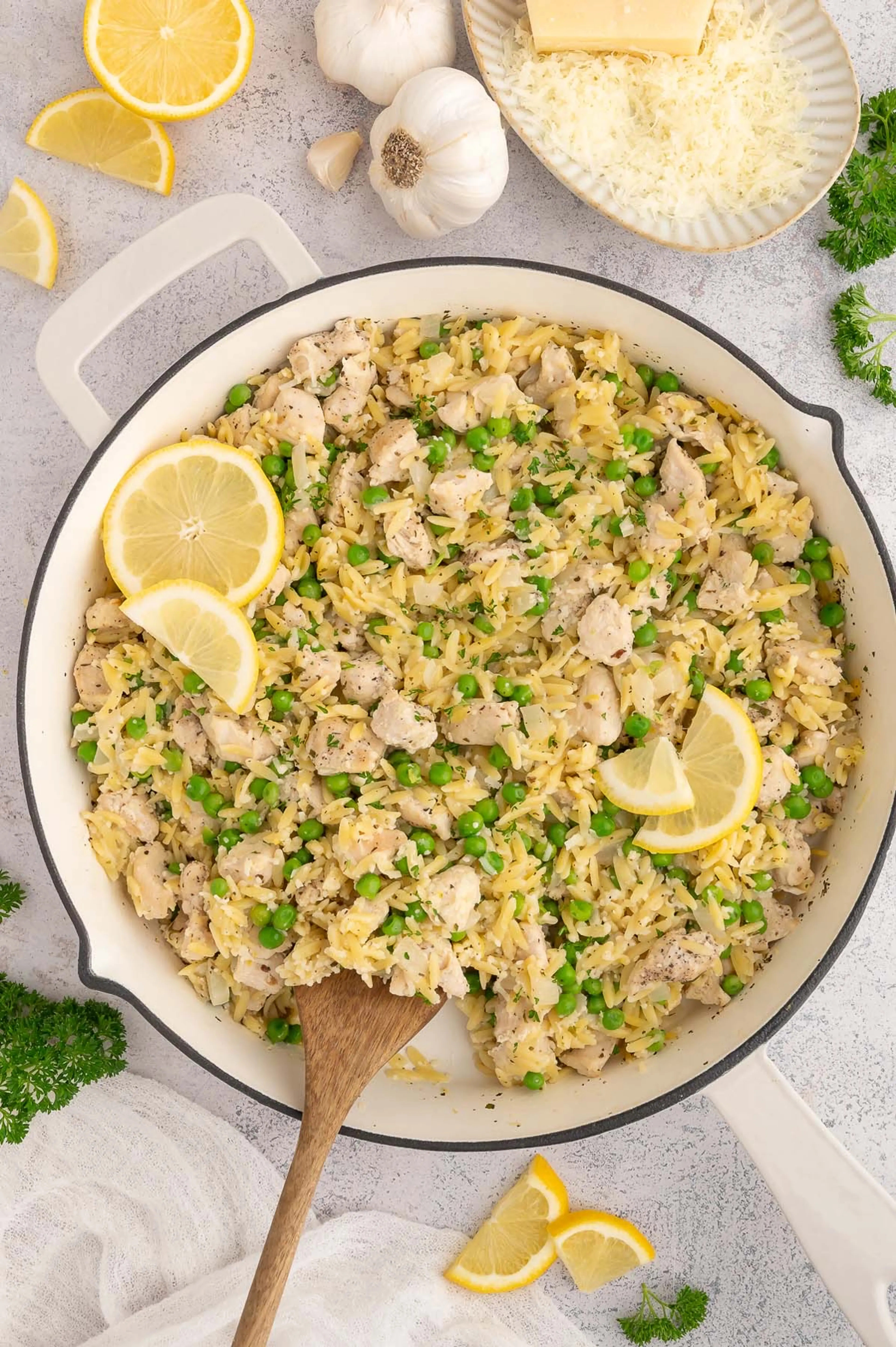 One Pot Lemon Chicken Orzo