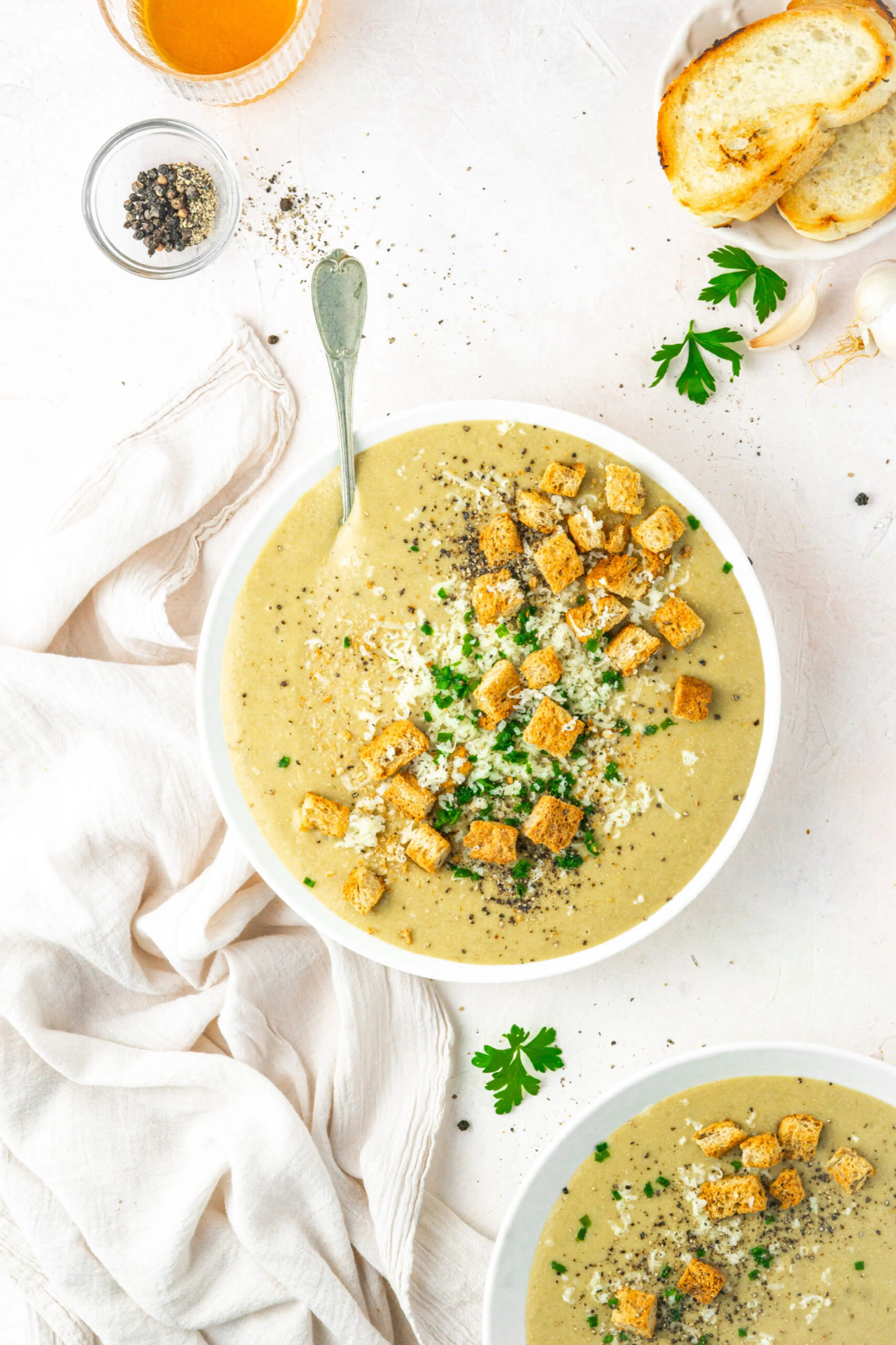 30 Clove Garlic Soup