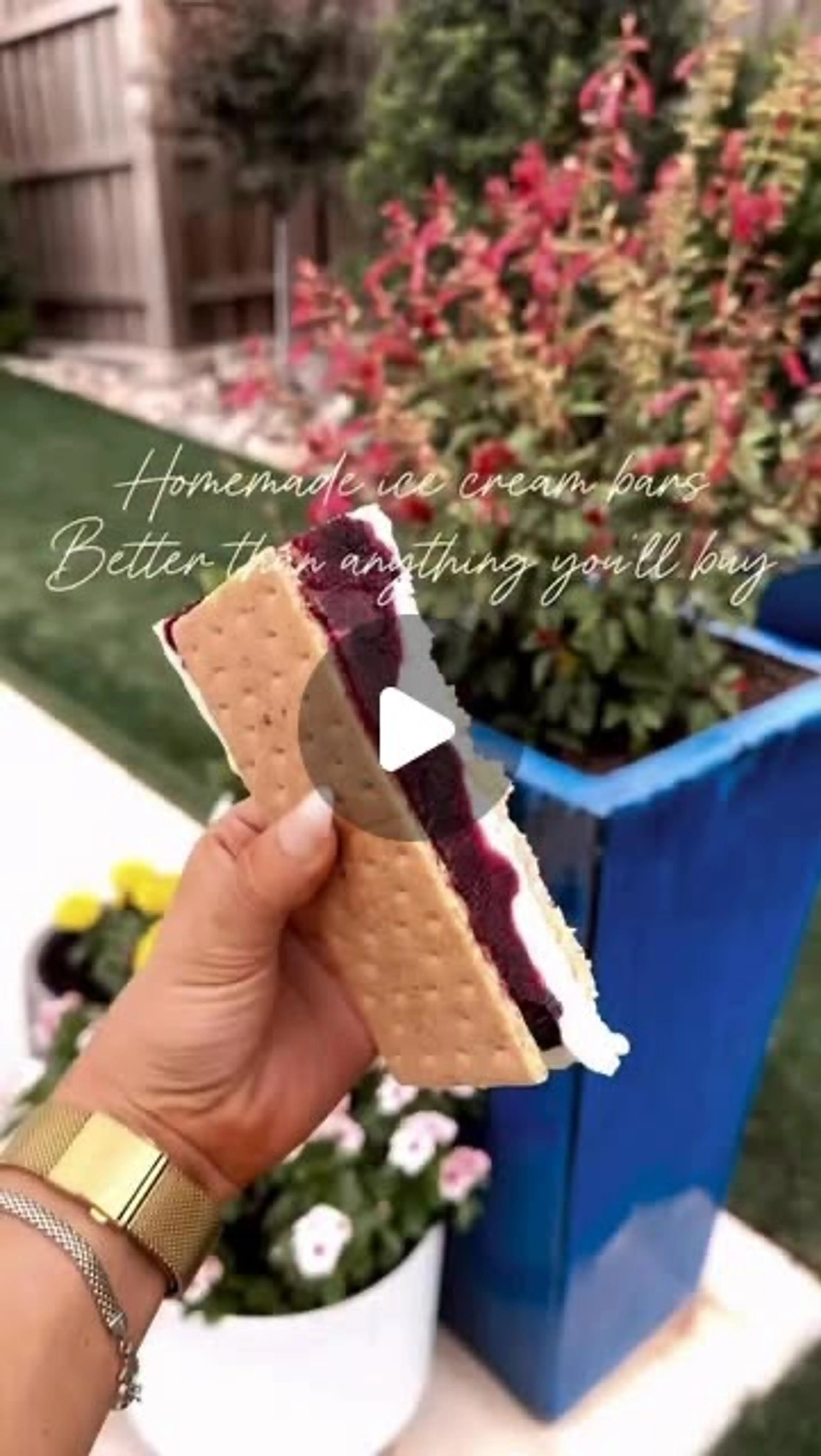 Homemade Ice Cream Bars