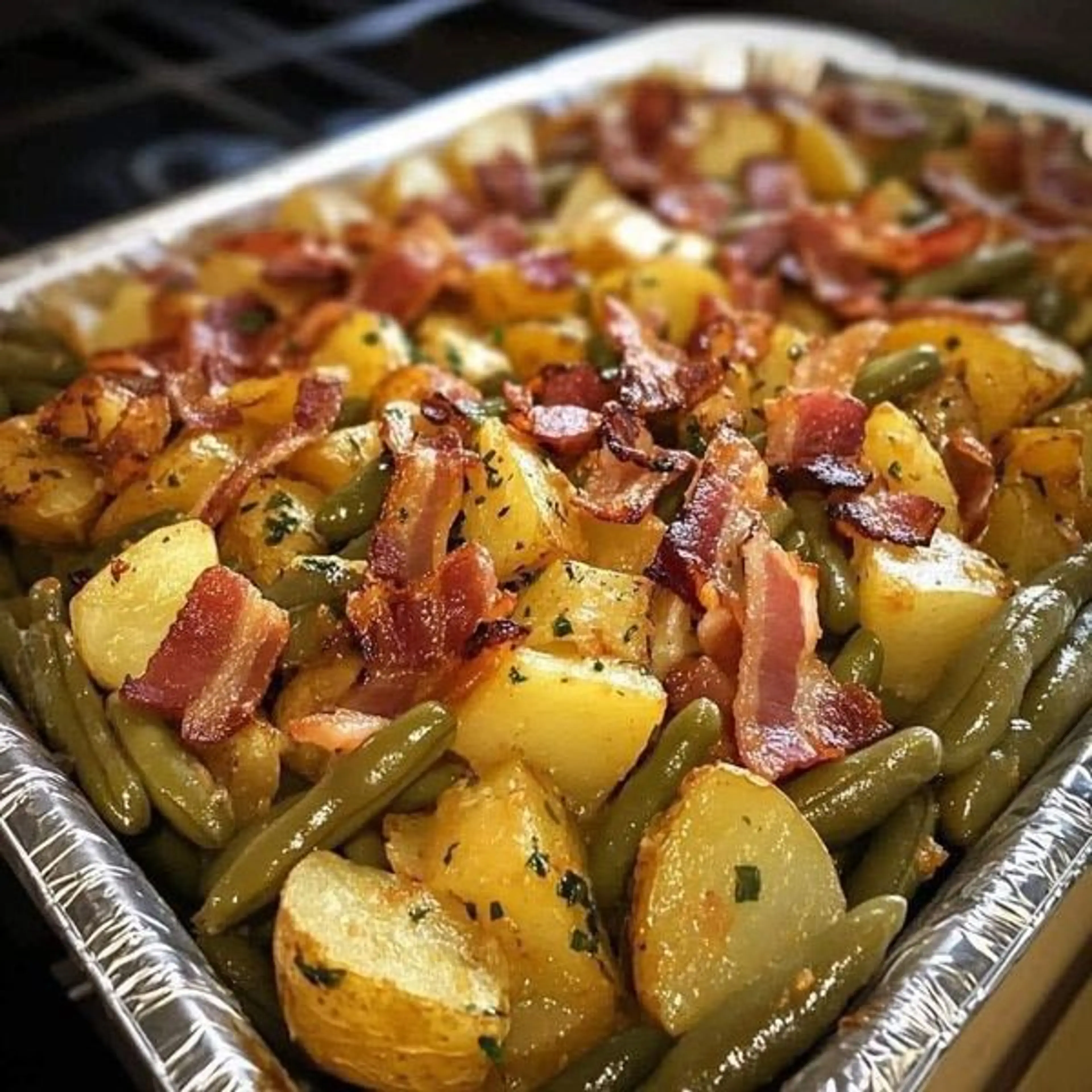 Country Ranch Green Beans 'n Potatoes with Bacon