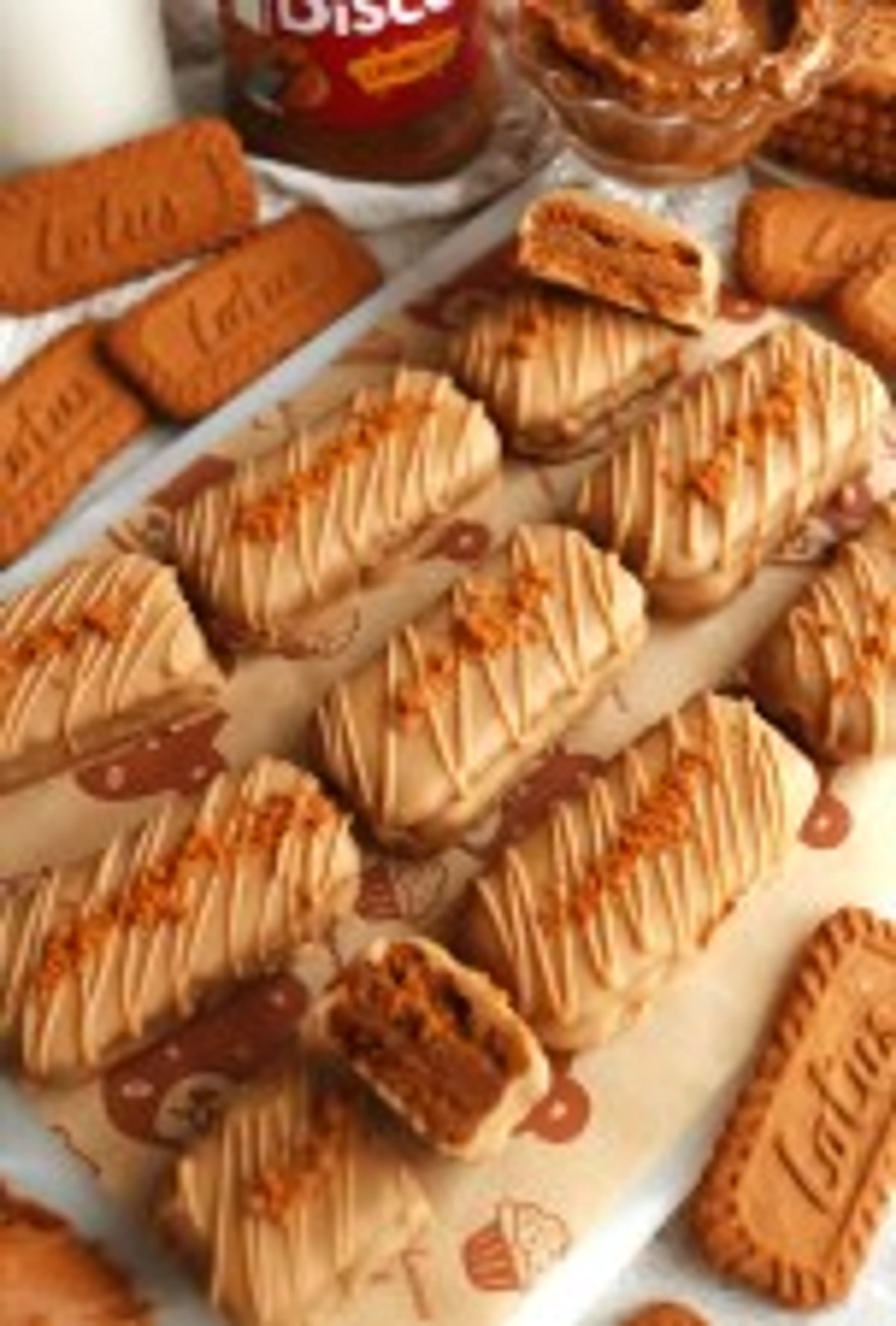No-Bake Biscoff Tim Tams