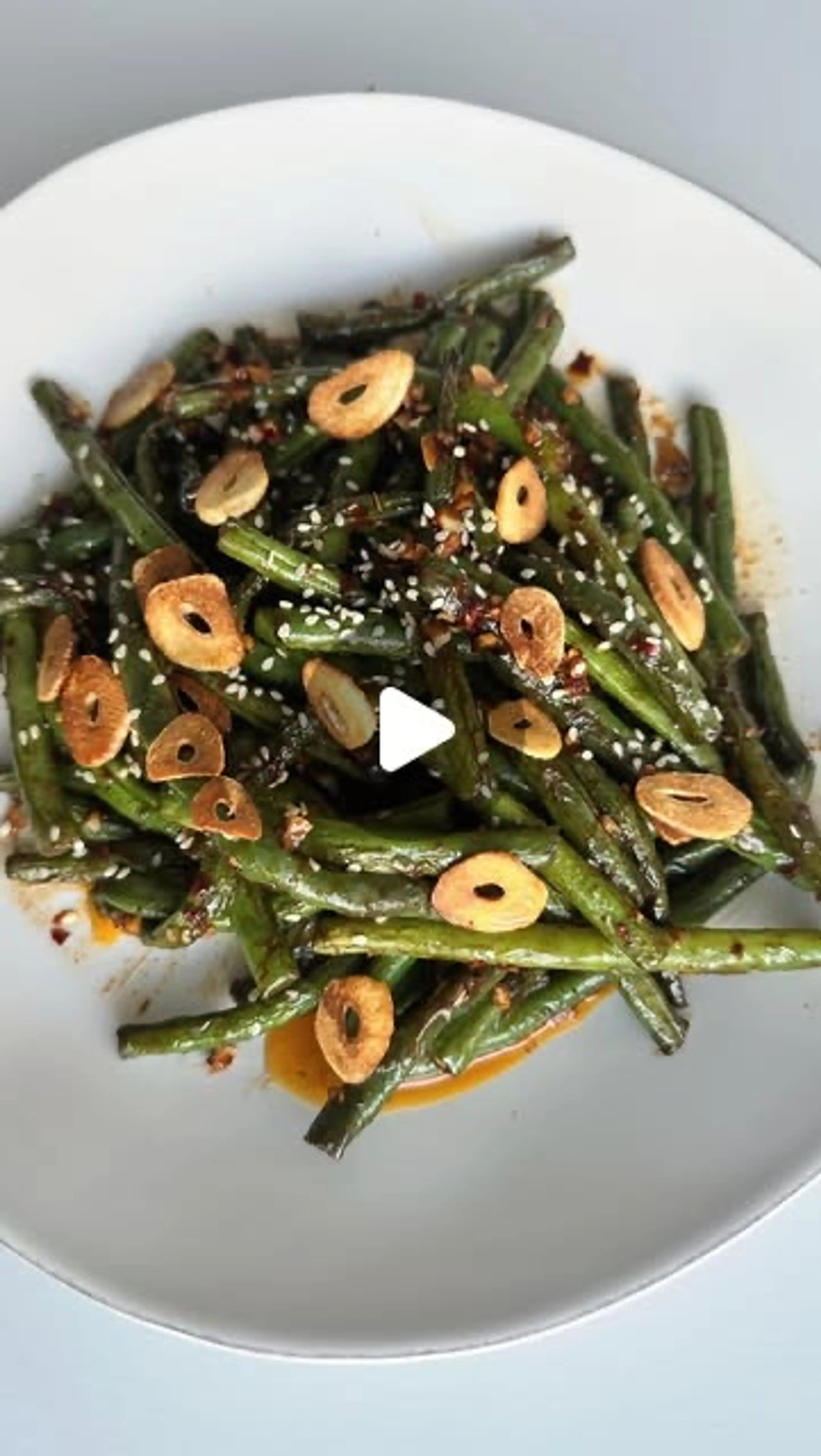 15 Min Garlic Soy Glazed Green Beans