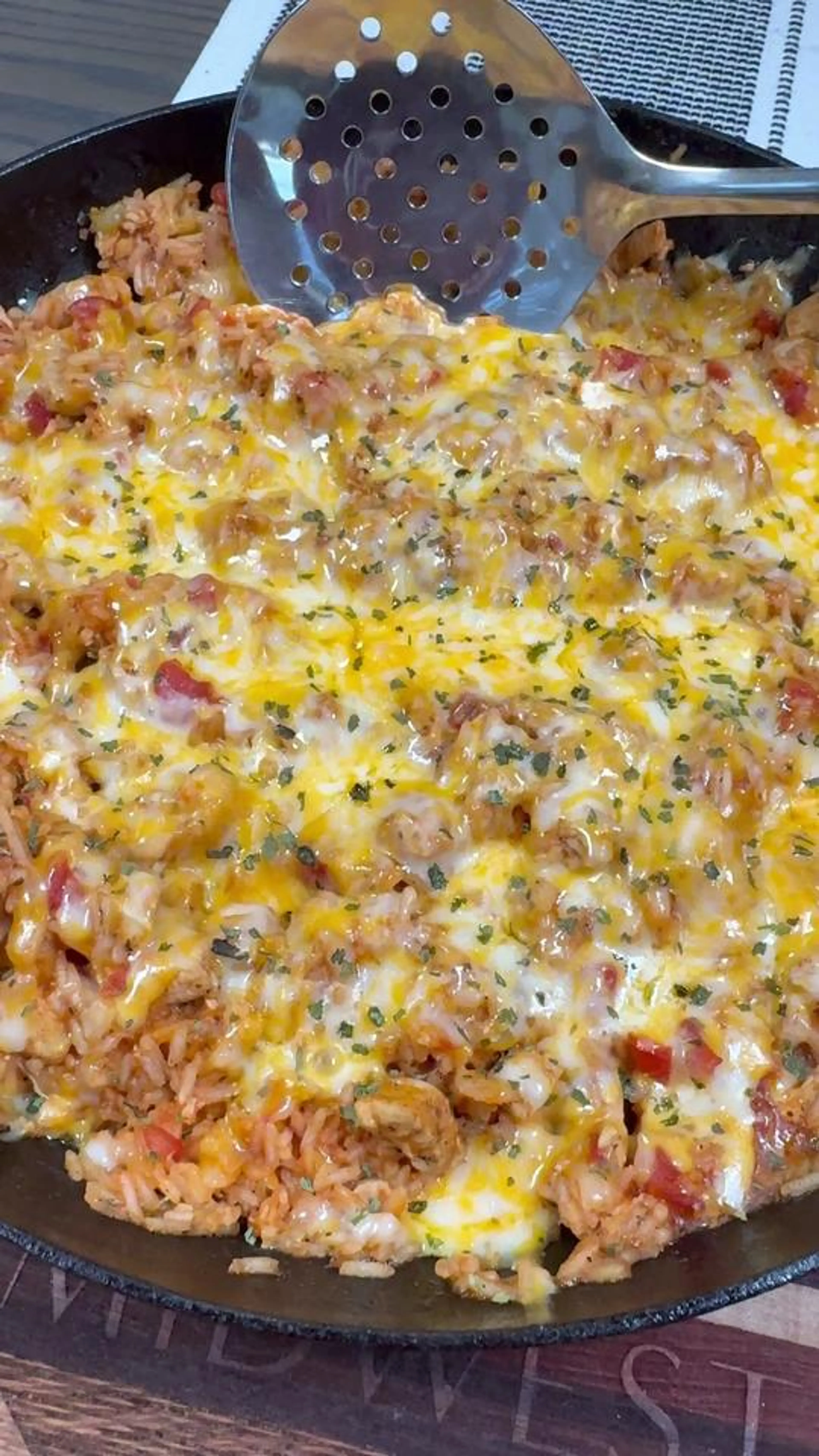 Cheesy Chicken Taco Rice