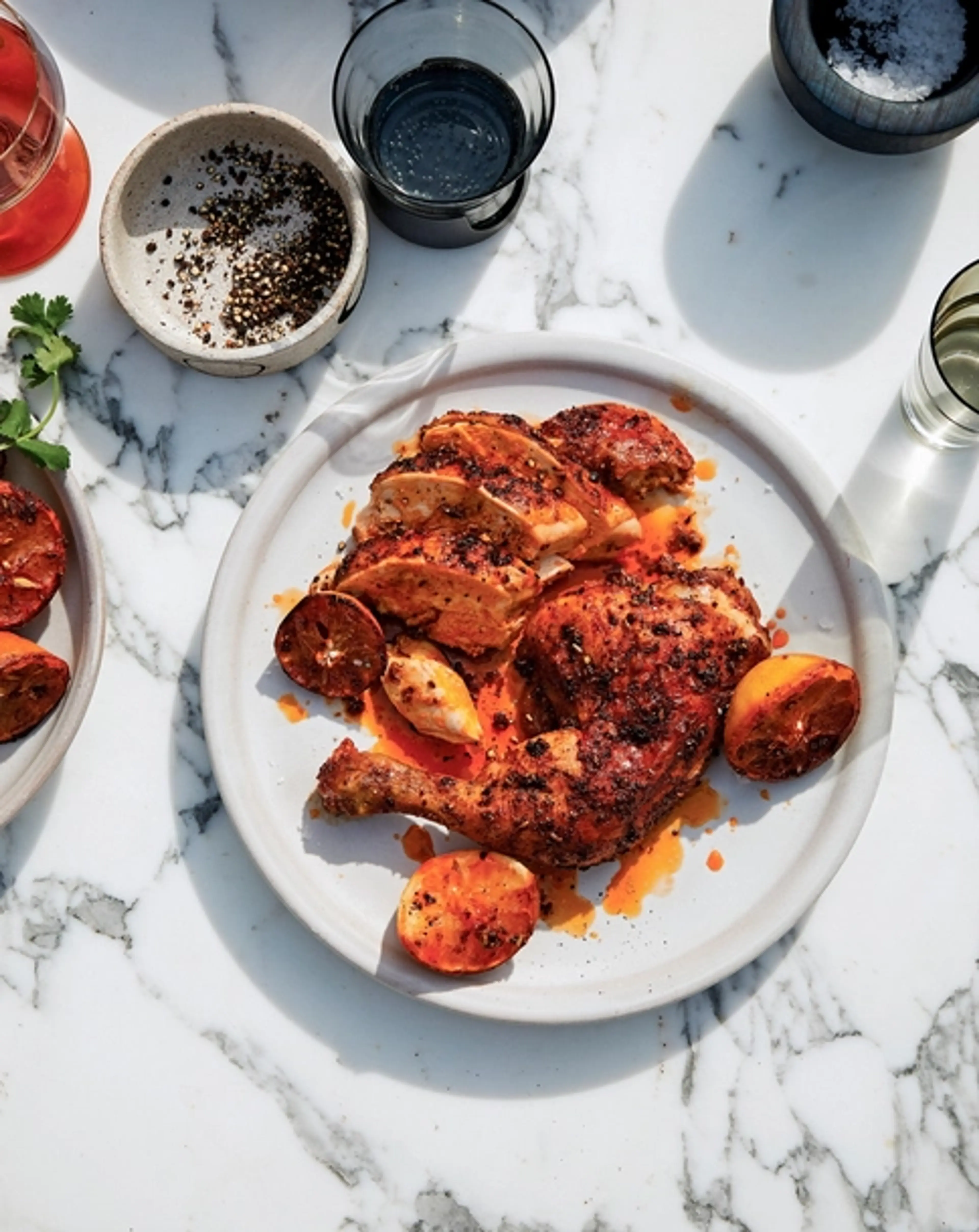 Slow Roasted Paprika Lemon Chicken