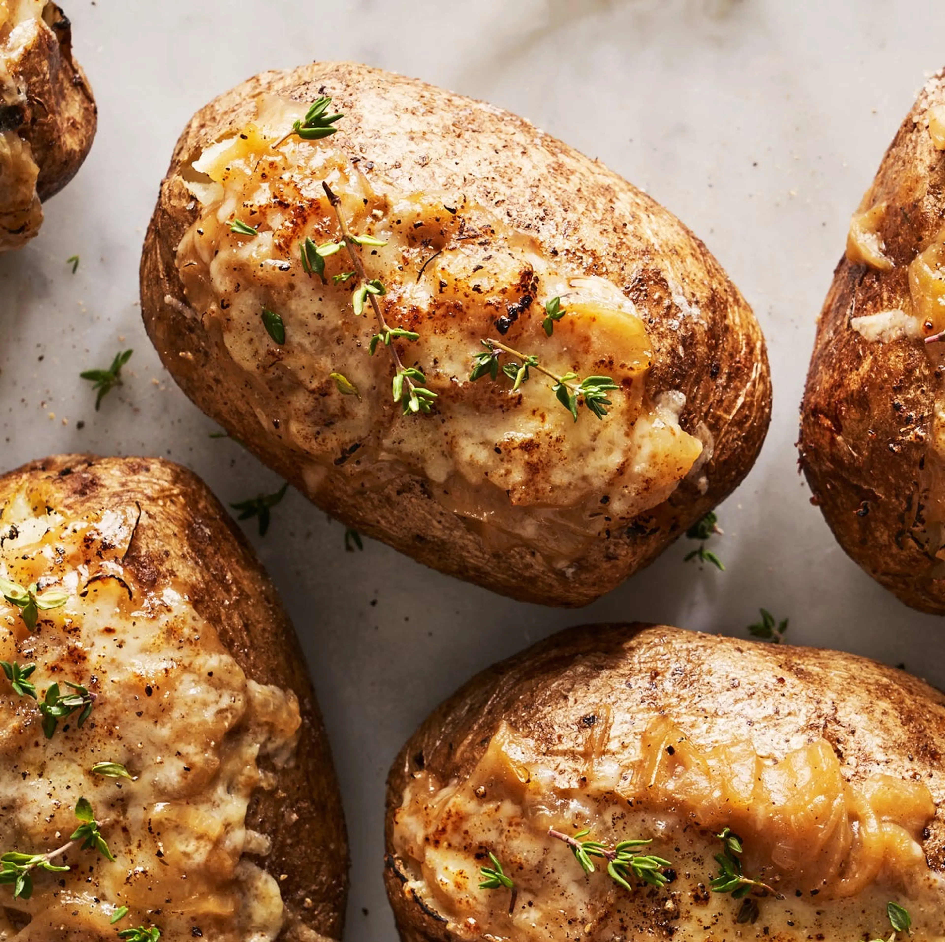 French Onion Baked Potatoes
