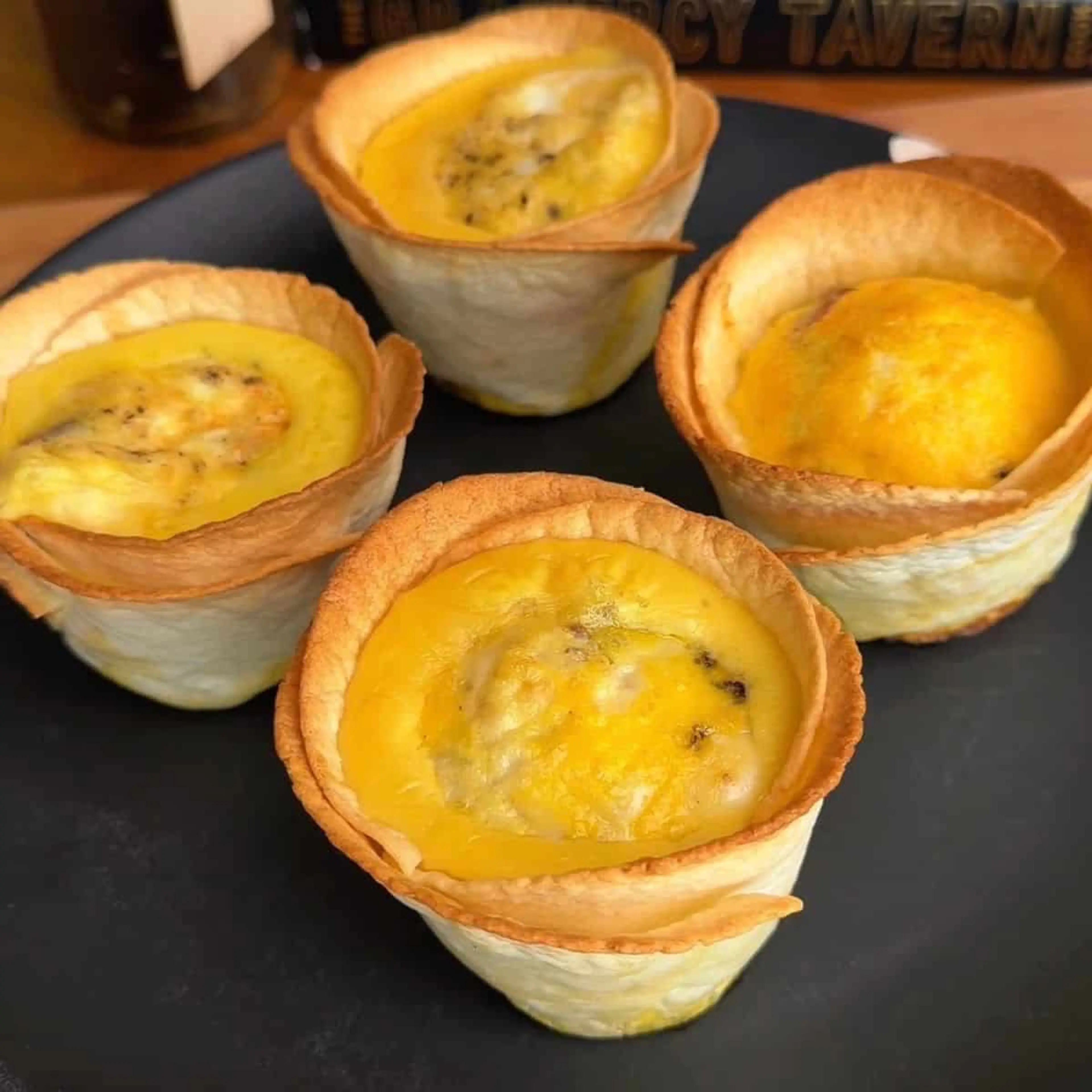 Bacon, Egg & Cheese Tortilla Muffins