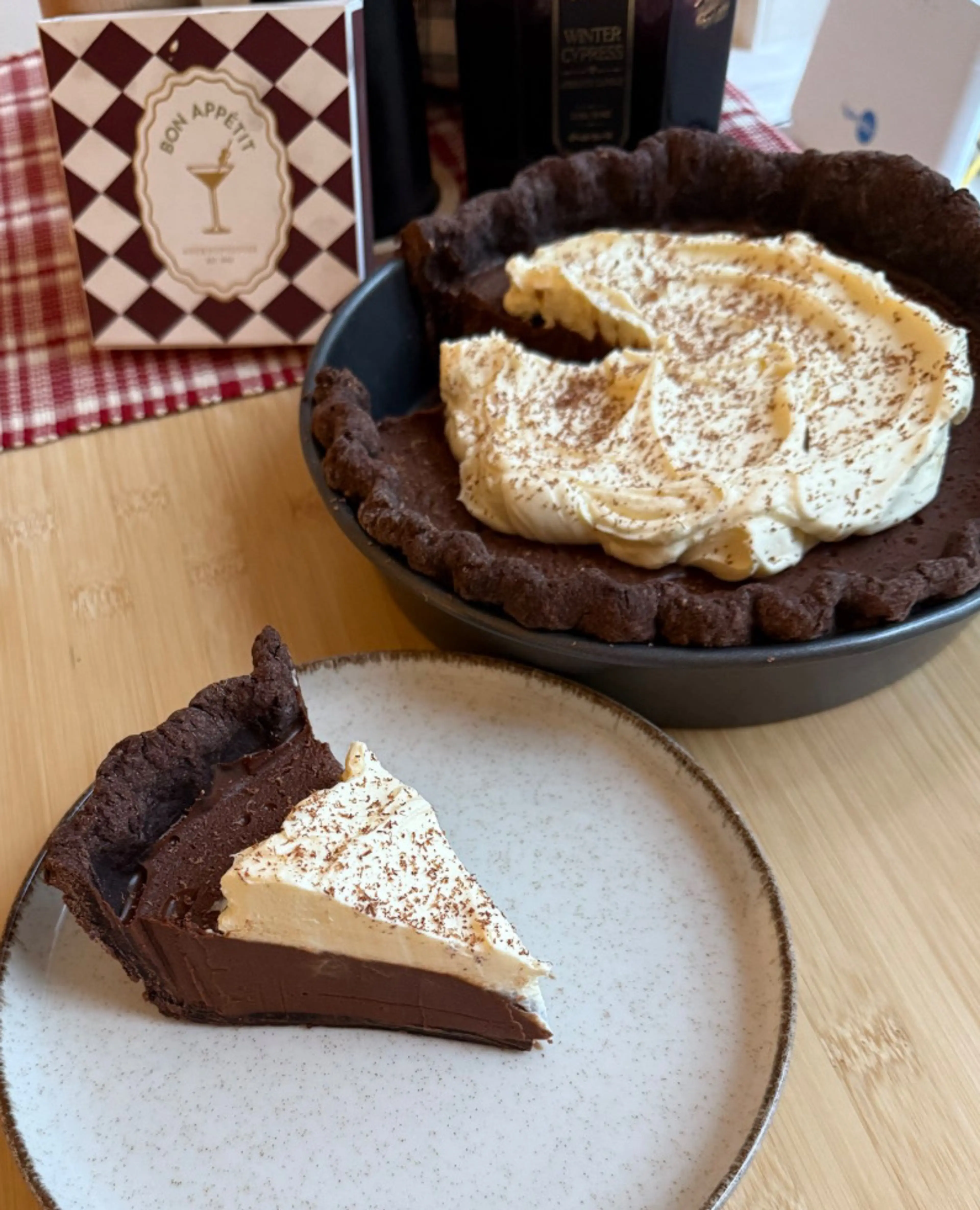French Silk Pie With Peppermint Whipped Cream