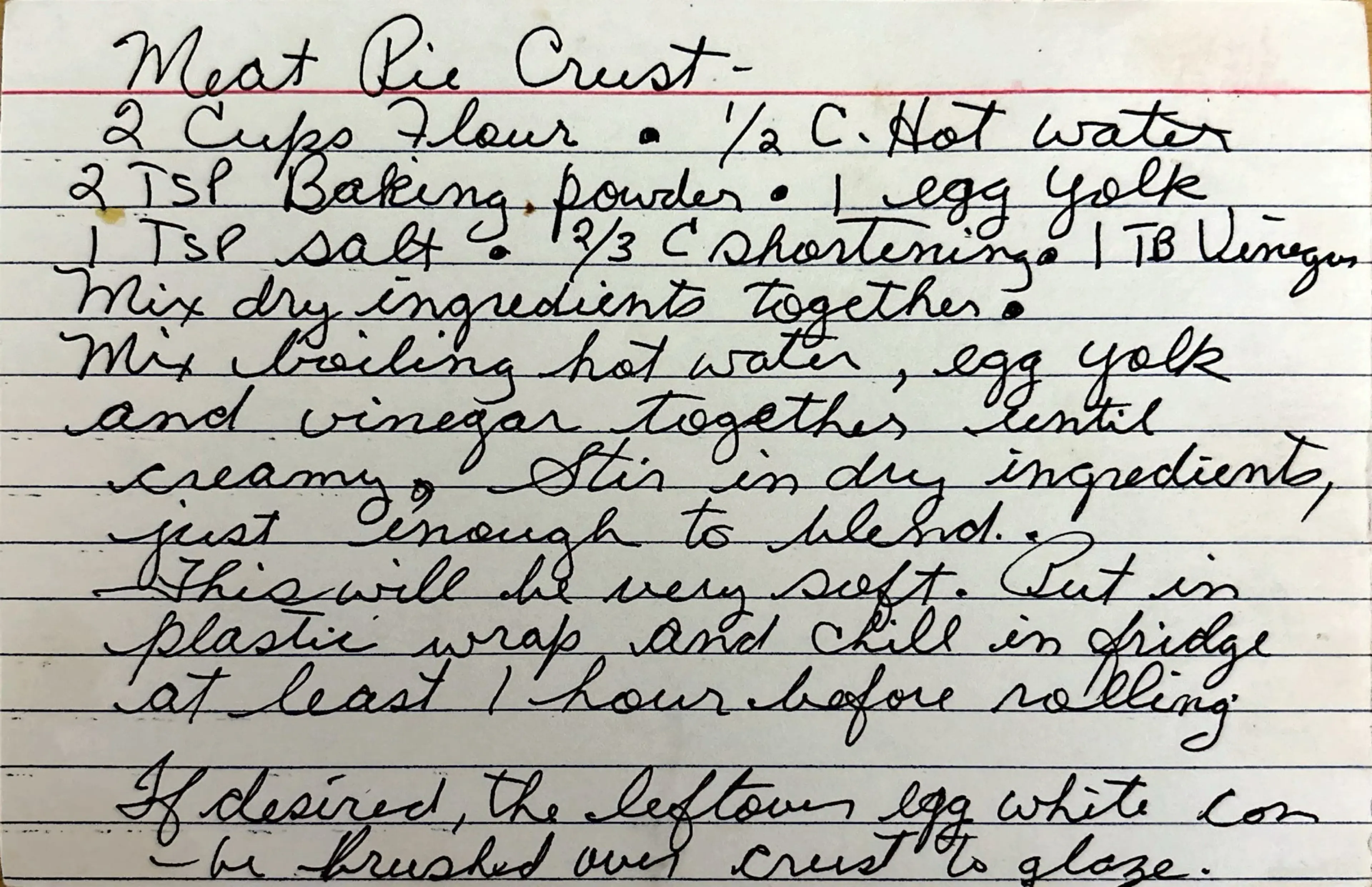 Meat Pie Crust